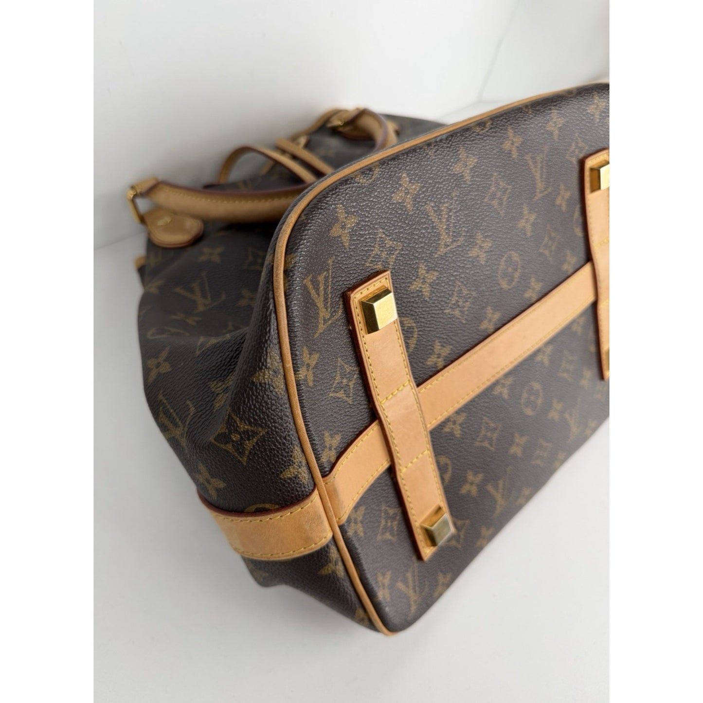 Louis Vuitton Neo MM Bucket Shoulder Bag Brown LV Monogram Coated Canvas 2010 S