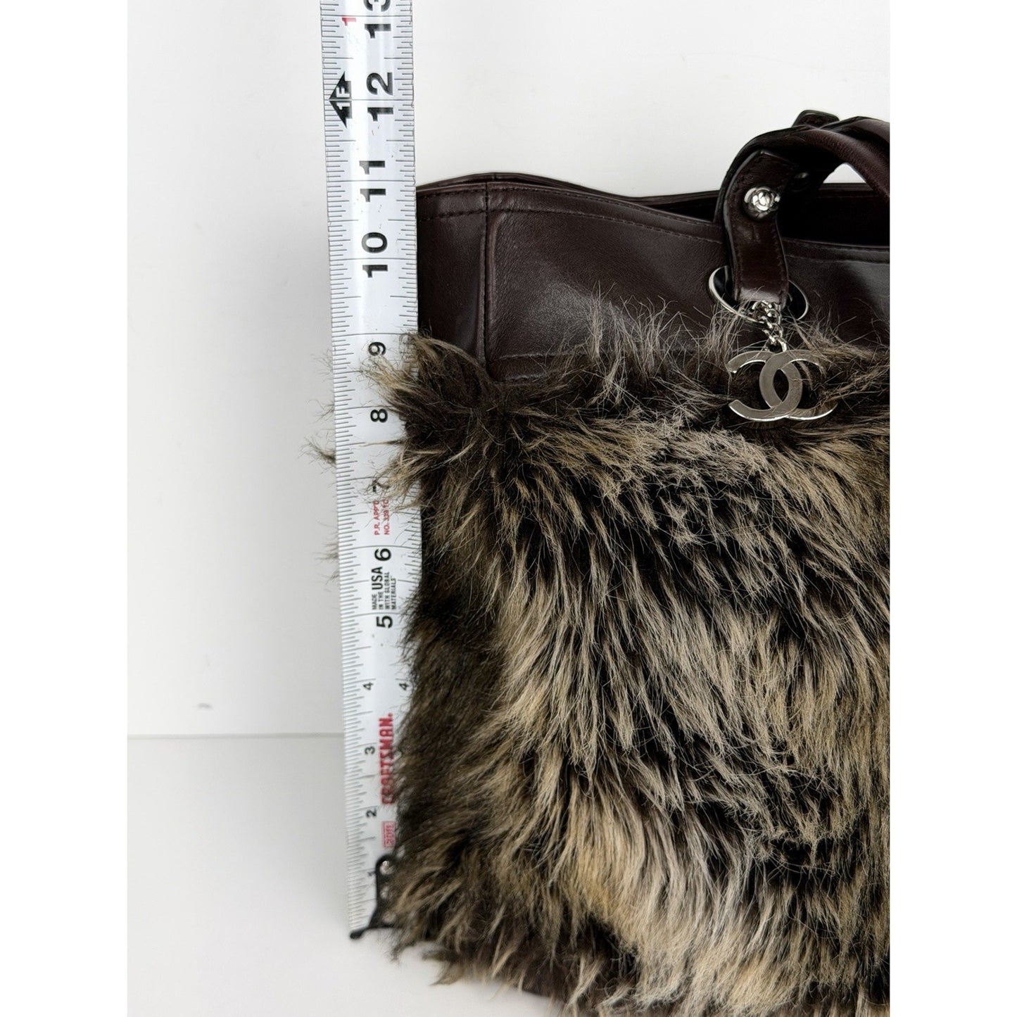 Chanel Paris Biarritz Fantasy Fur Tote Bag Large in Brown Faux Fur 2010-2011 C6