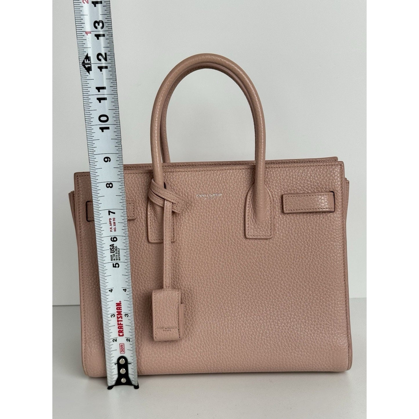 Saint Laurent Baby Sac de Jour Blush Pink Leather Handbag