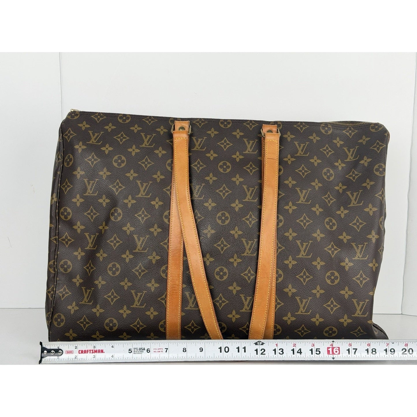 Louis Vuitton Sac Flanerie 50 Travel Bag Vintage in Brown LV Monogram 1992 S