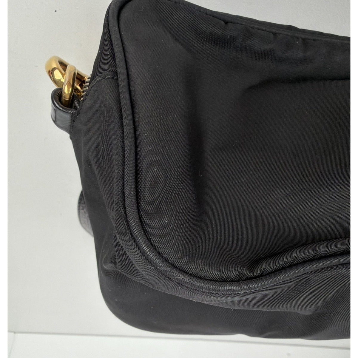Prada Tessuto Pietre Jeweled Nylon Camera Crossbody Bag in Black Vintage S-06