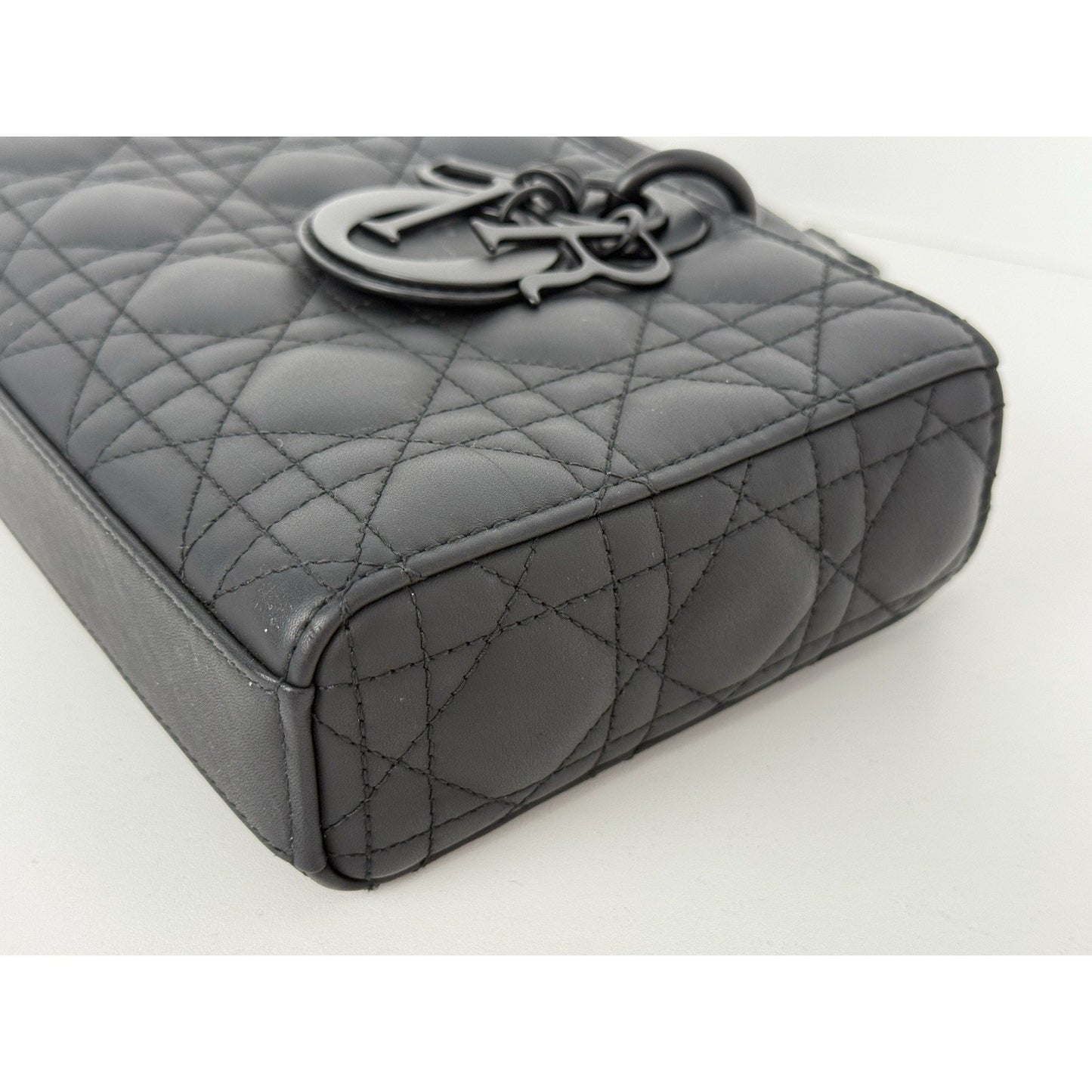 DIOR Medium Lady D-Joy Matte Black Shoulder Bag