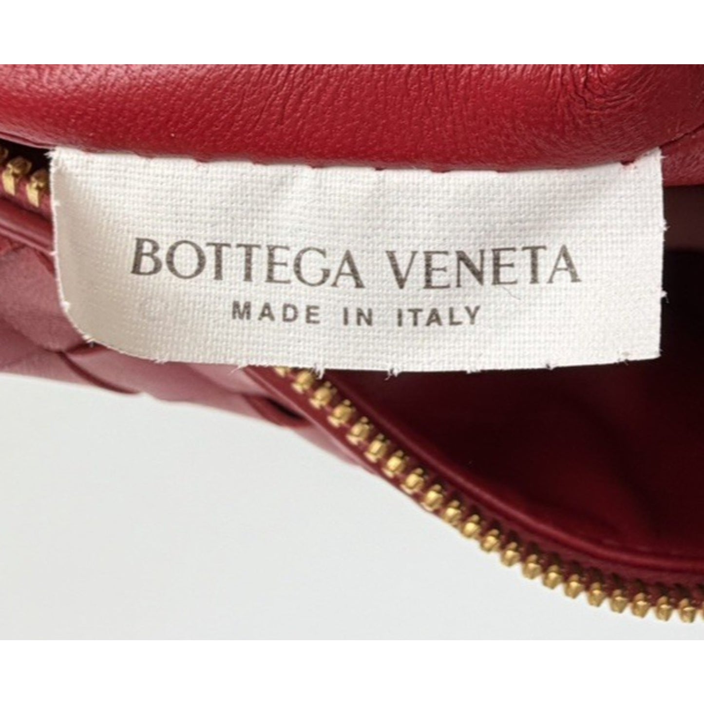 Bottega Veneta Mini Wallace Handbag Red Signature Intrecciato Woven Leather U3