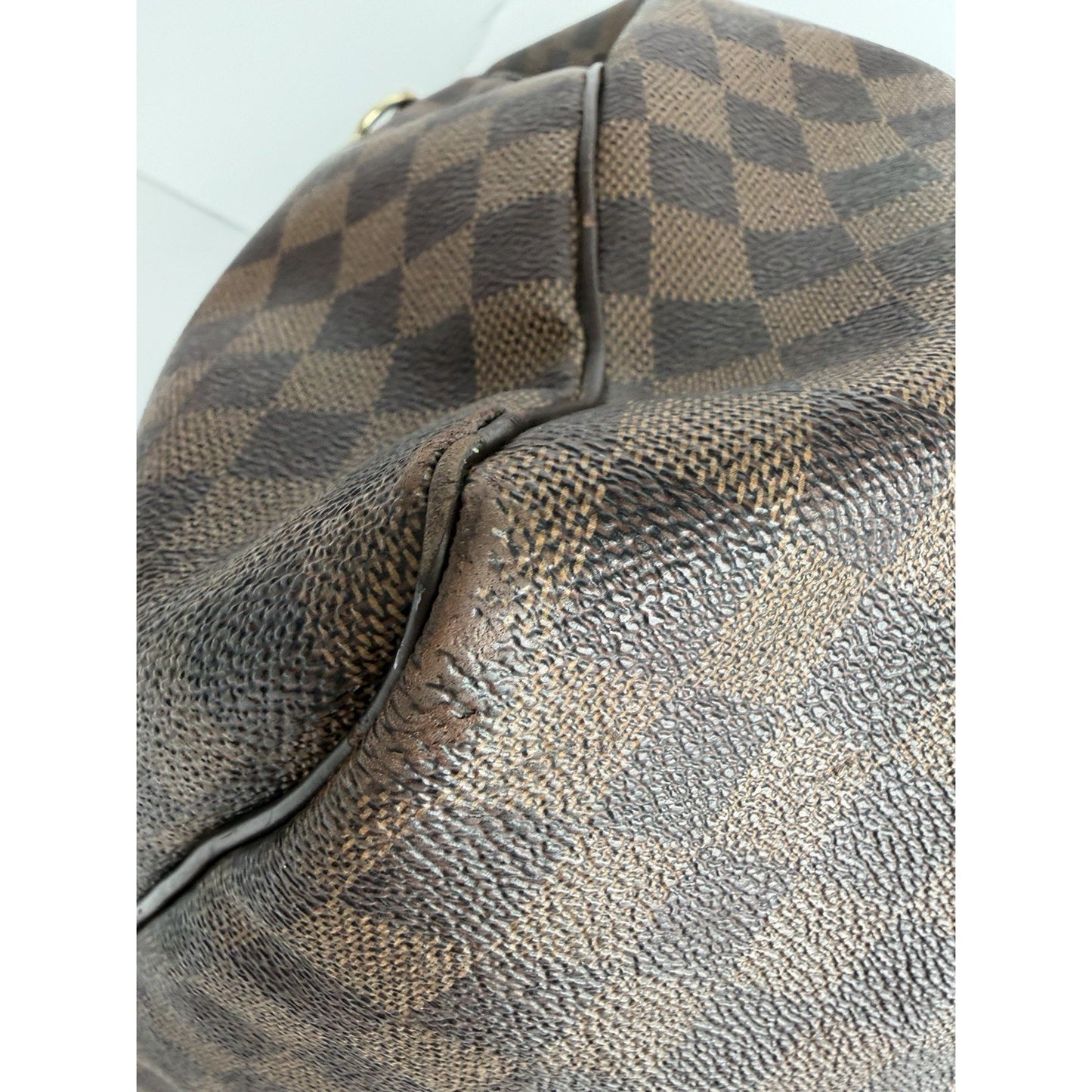 Louis Vuitton Keepall 55 Damier Ebene Brown Canvas Duffel Bag (2015)