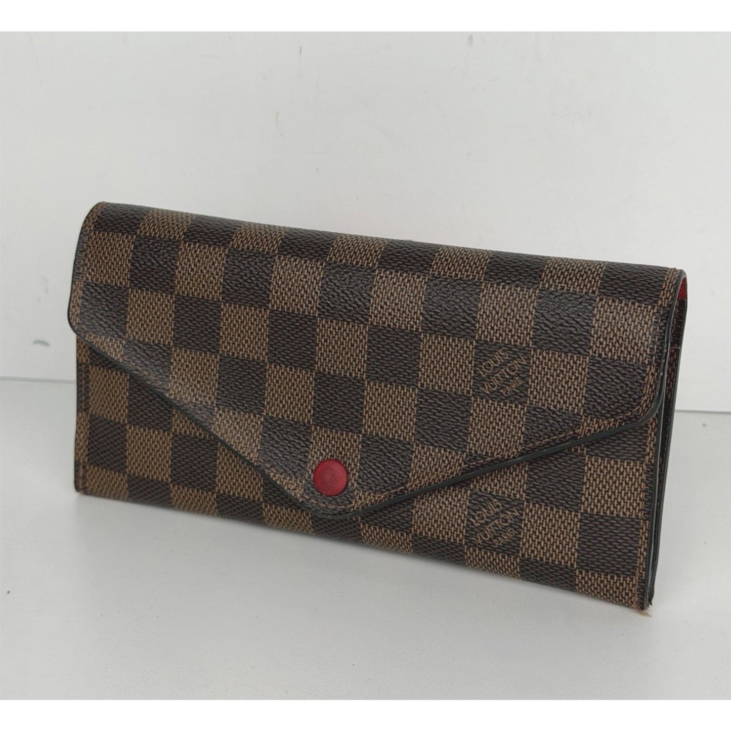 Louis Vuitton Josephine Wallet in Damier Ebene Coated Canvas with Pouch 2019