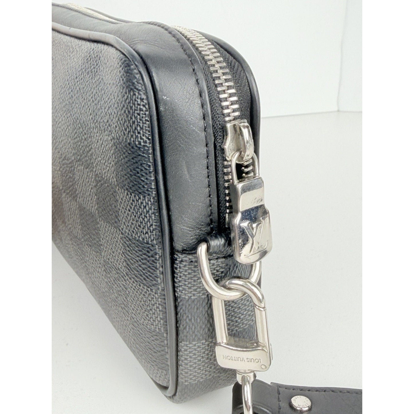 Louis Vuitton Kasai Clutch Black Canvas Damier Graphite Coated Canvas 2018 S17