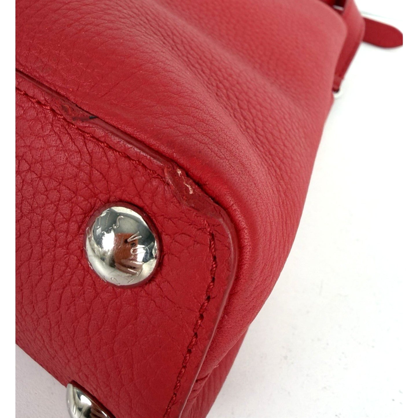 Louis Vuitton Capucines Shoulder Bag BB in Red Taurillon Leather 2017 D8
