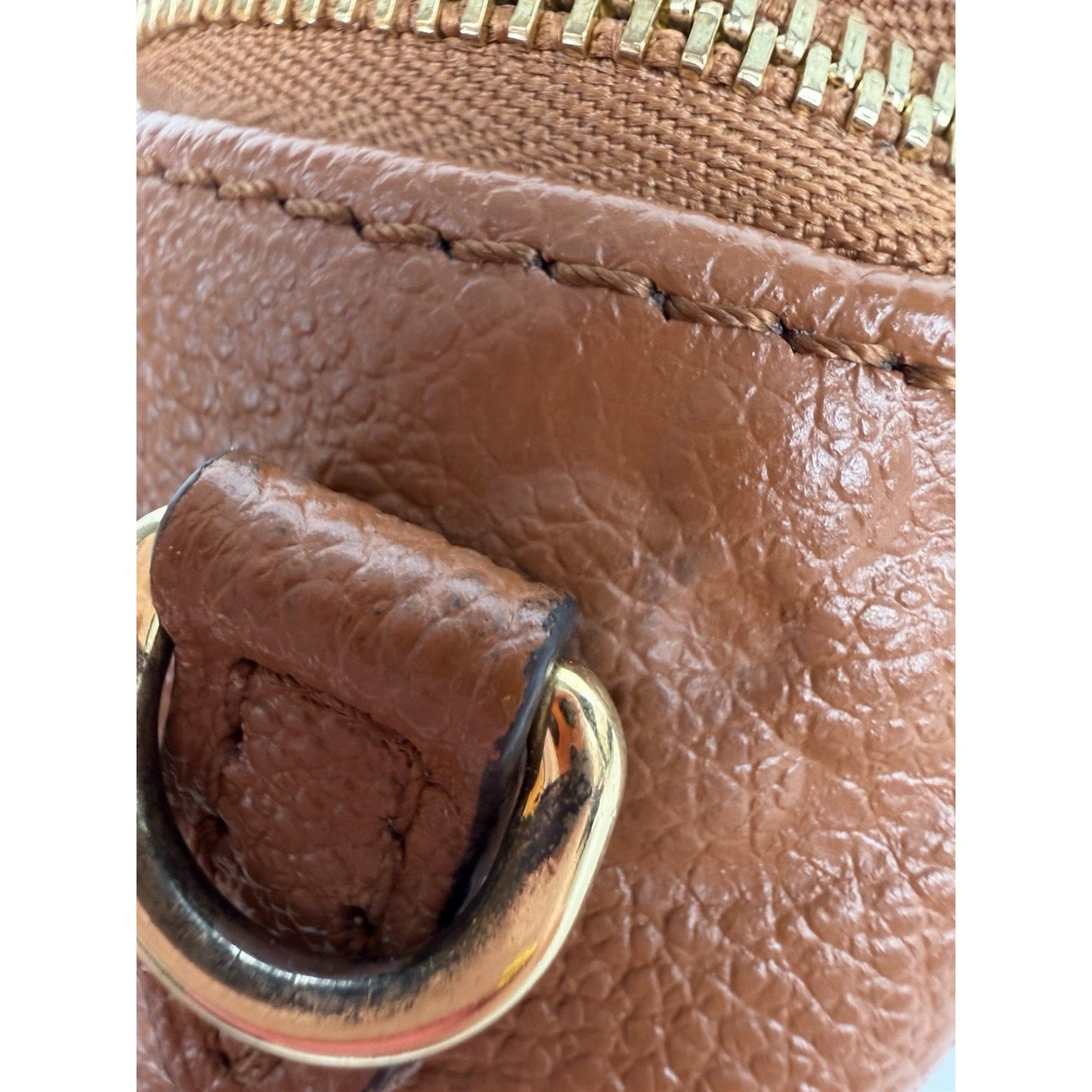LOUIS VUITTON Mini Bumbag Empriente Leather Belt Bag Cognac NFC