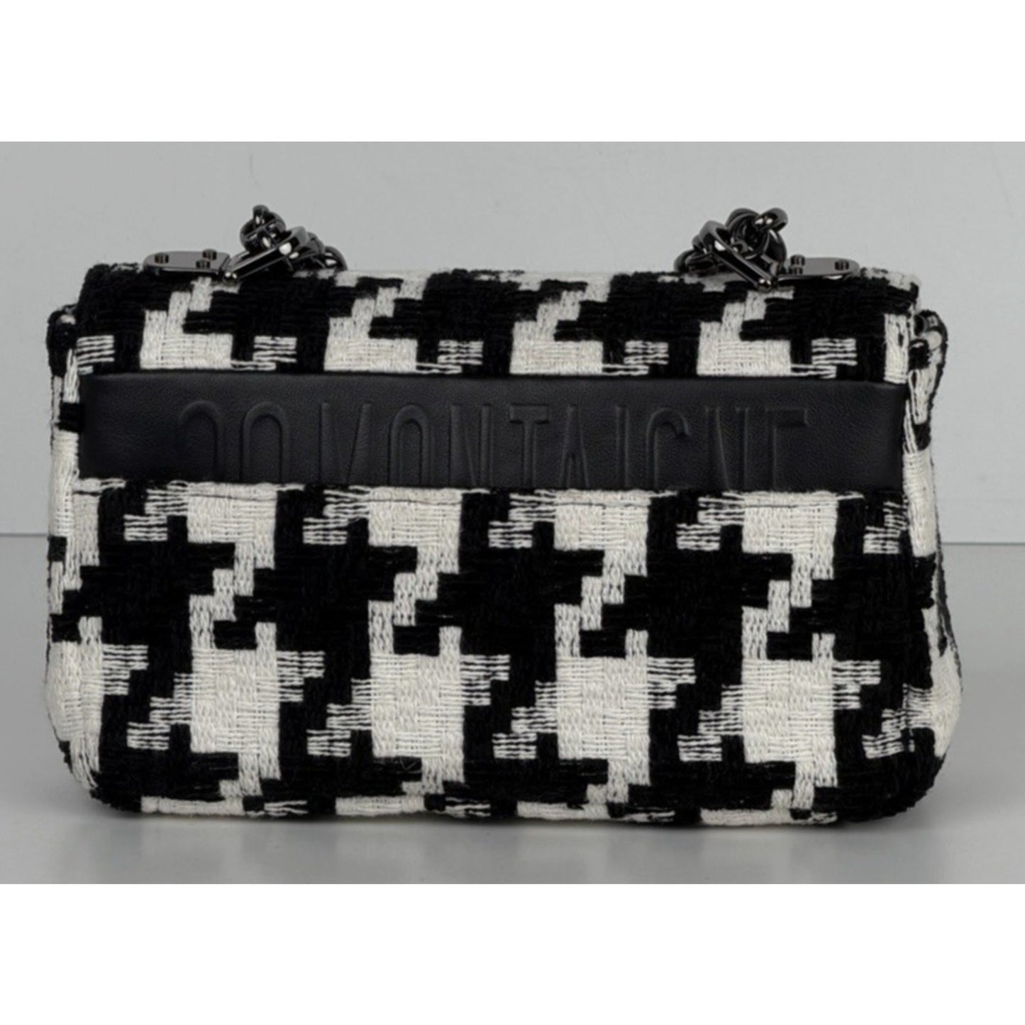 Dior Caro Small Bag in Black and White Macro Technical Canvas "CD" Clasp 2022 S