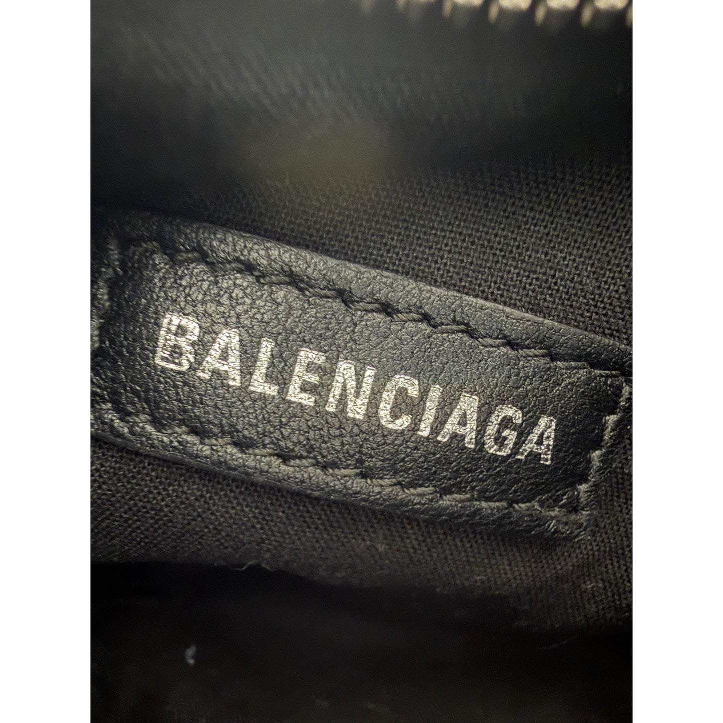 Balenciaga Le Cagole Bag XS in Blue Distressed Denim with Crystal Hardware S-01