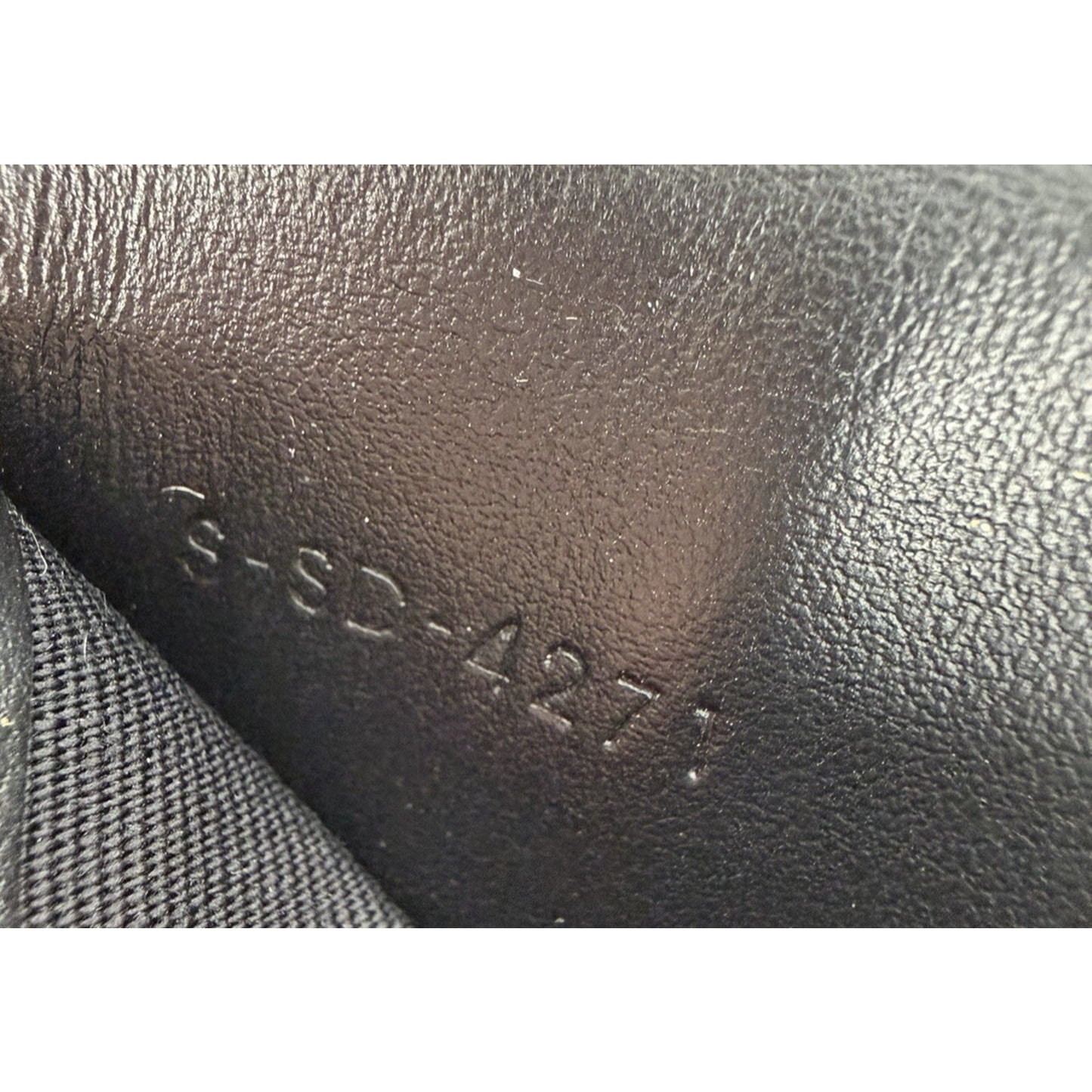 Celine Vertical Wallet Black Grained Calfskin Leather & Silver-Tone Hardware K2