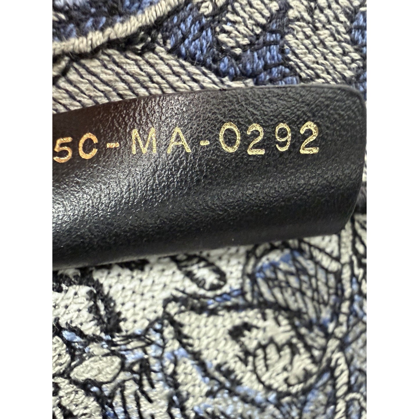 Christian Dior Book Tote Bag Large in Blue Embroidered "Jardin Magique" 2022 C5