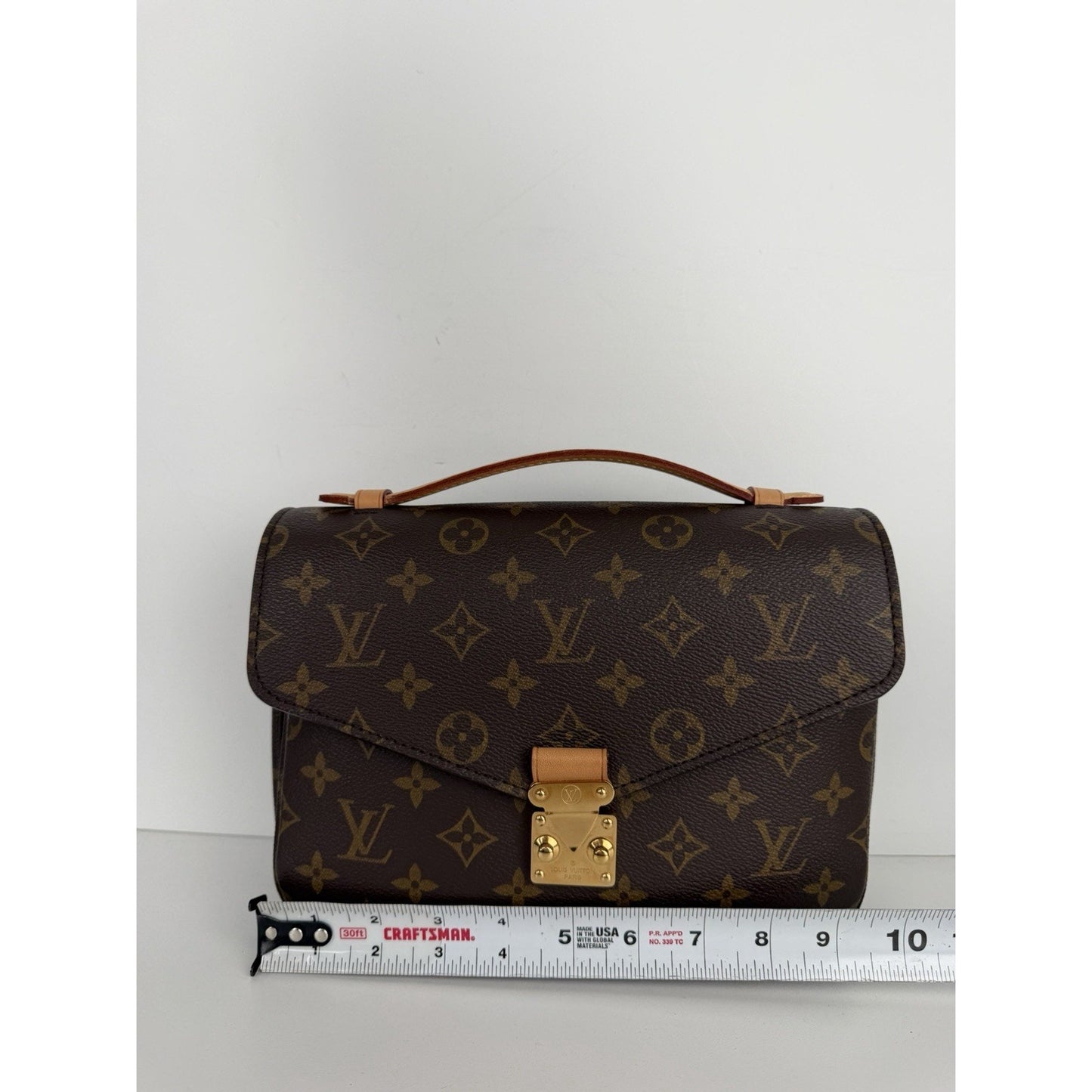 Louis Vuitton Pochette Metis Handbag in Brown LV Monogram Coated Canvas NFC B-4