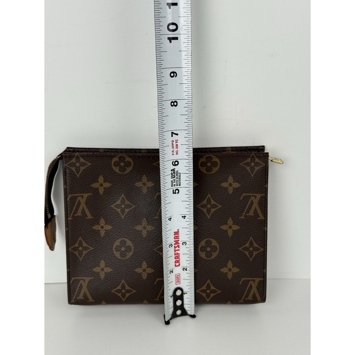 Louis Vuitton Toiletry Pouch 19 Brown Canvas Monogram Coated