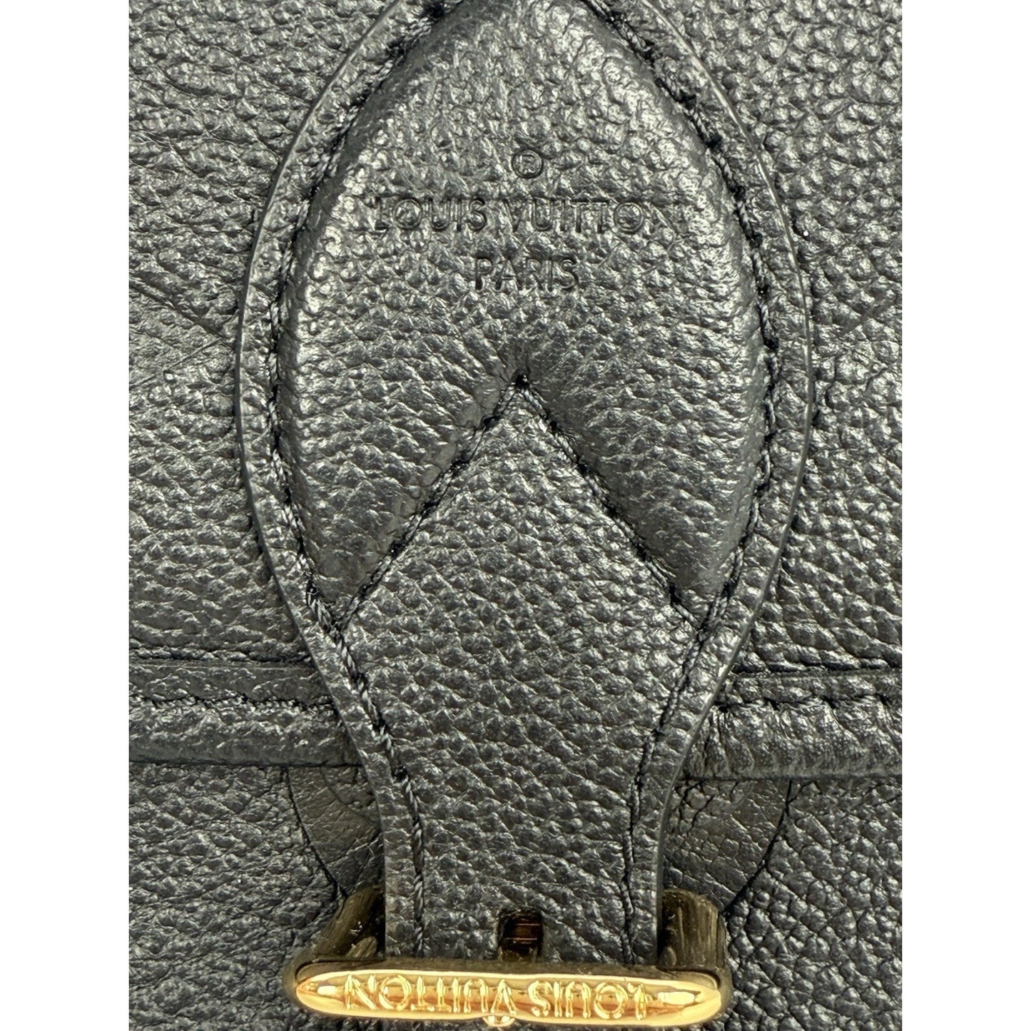 LOUIS VUITTON Empreinte Monogram Giant Diane Black Women’s Shoulder Bag