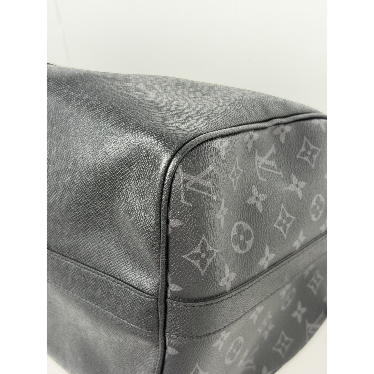 Louis Vuitton Keepall Bandouliere 50 Monogram Eclipse & Black Taiga Leather