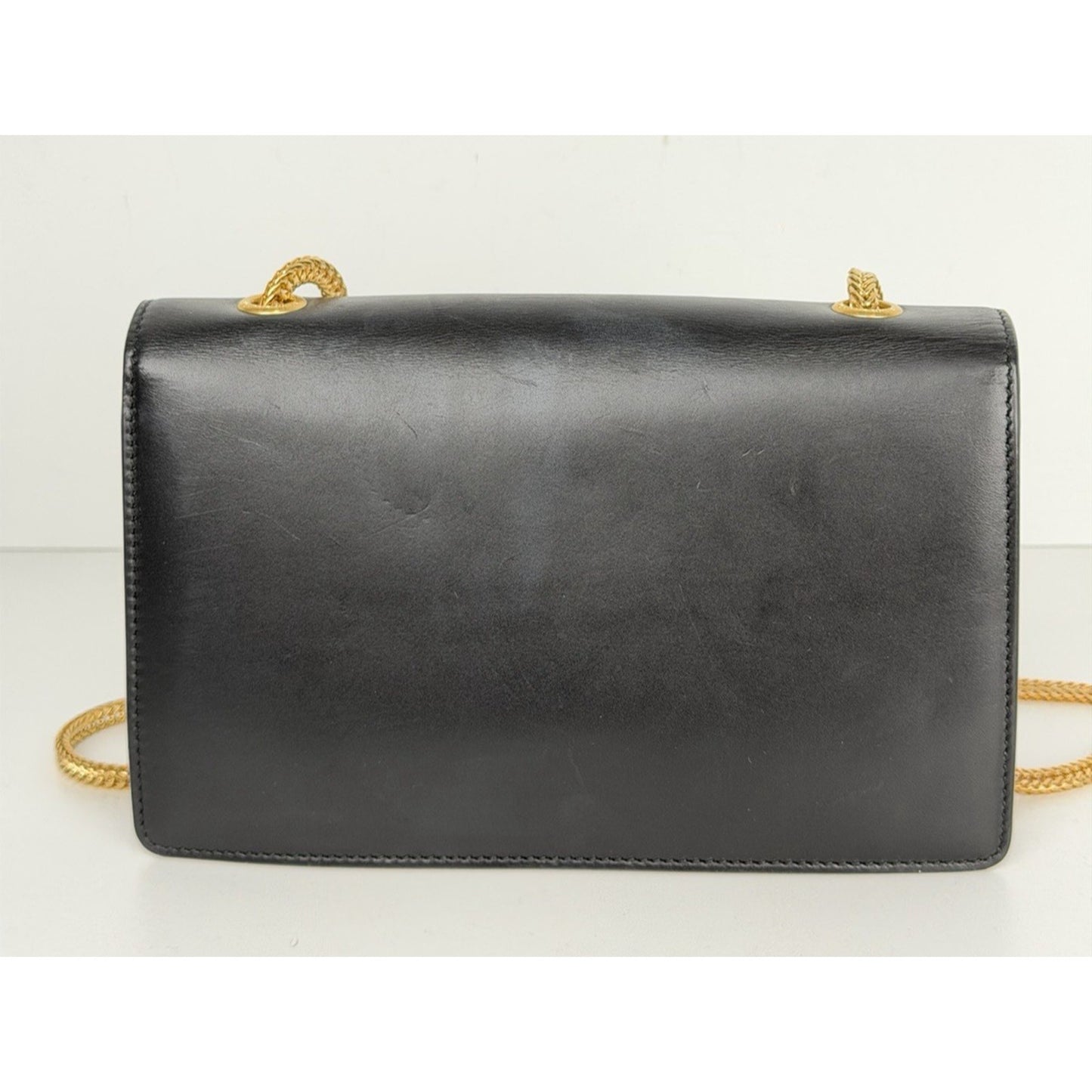 Saint Laurent Betty Shoulder Bag Small in Black Leather with a Chain Strap S13