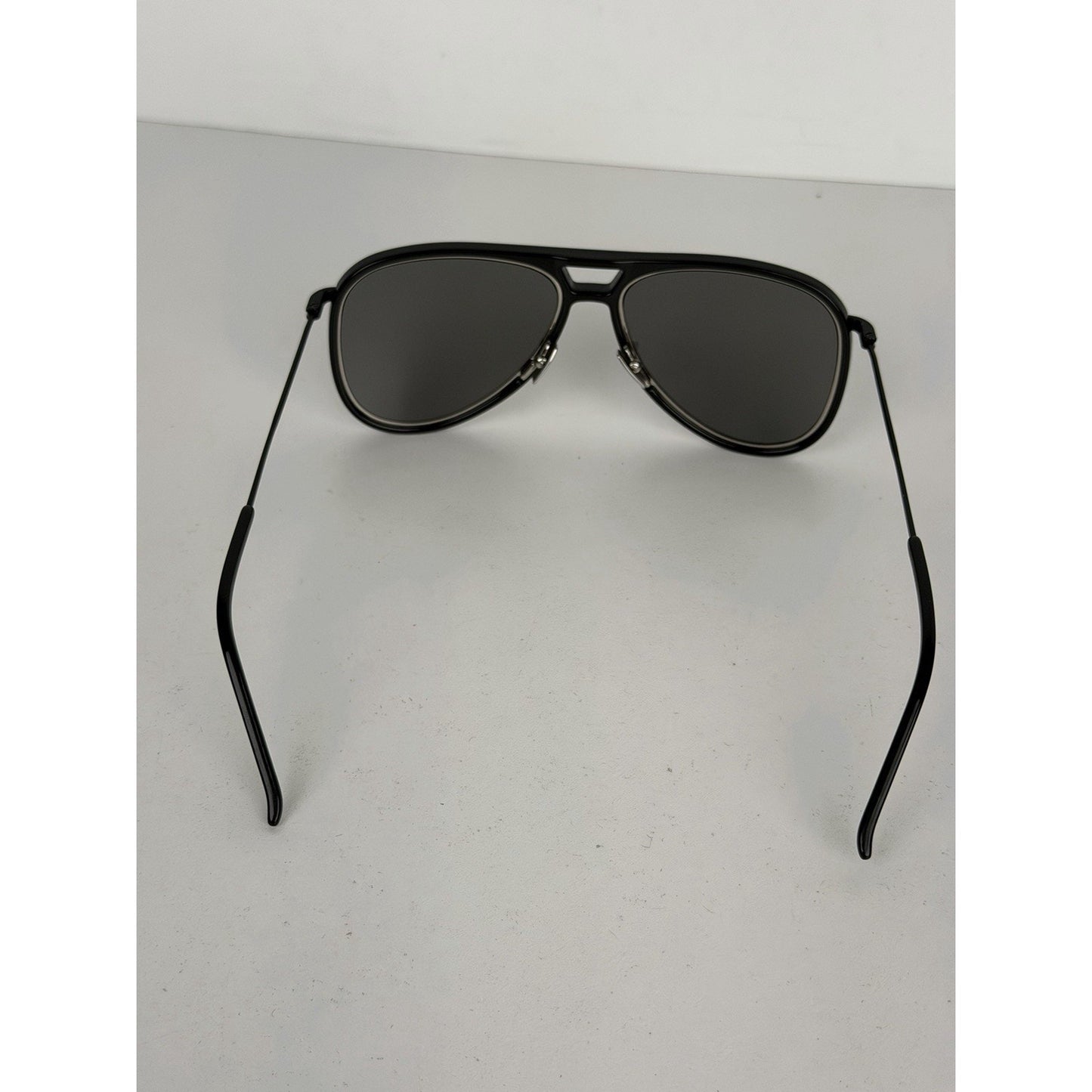 Saint Laurent Classic 11 Aviator Sunglasses in Black Acetate and Tinted Lenses