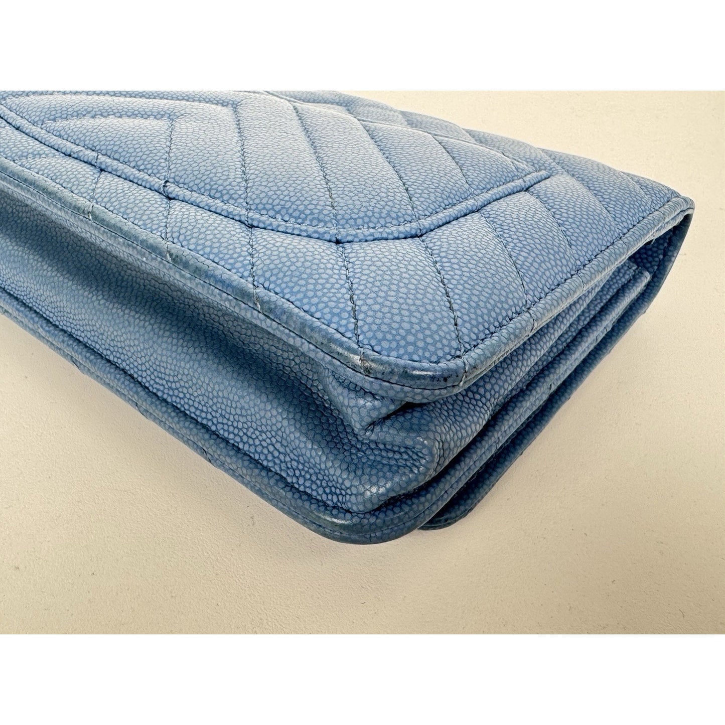 Chanel Wallet on Chain Chevron Caviar Leather B-6