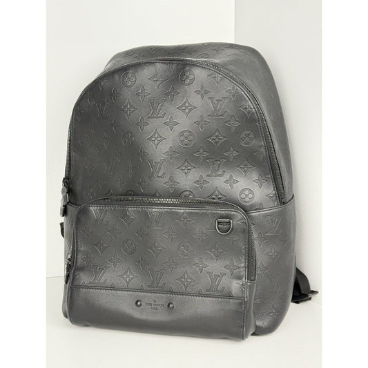 Louis Vuitton Shadow Monogram Racer Backpack Black Leather B-7
