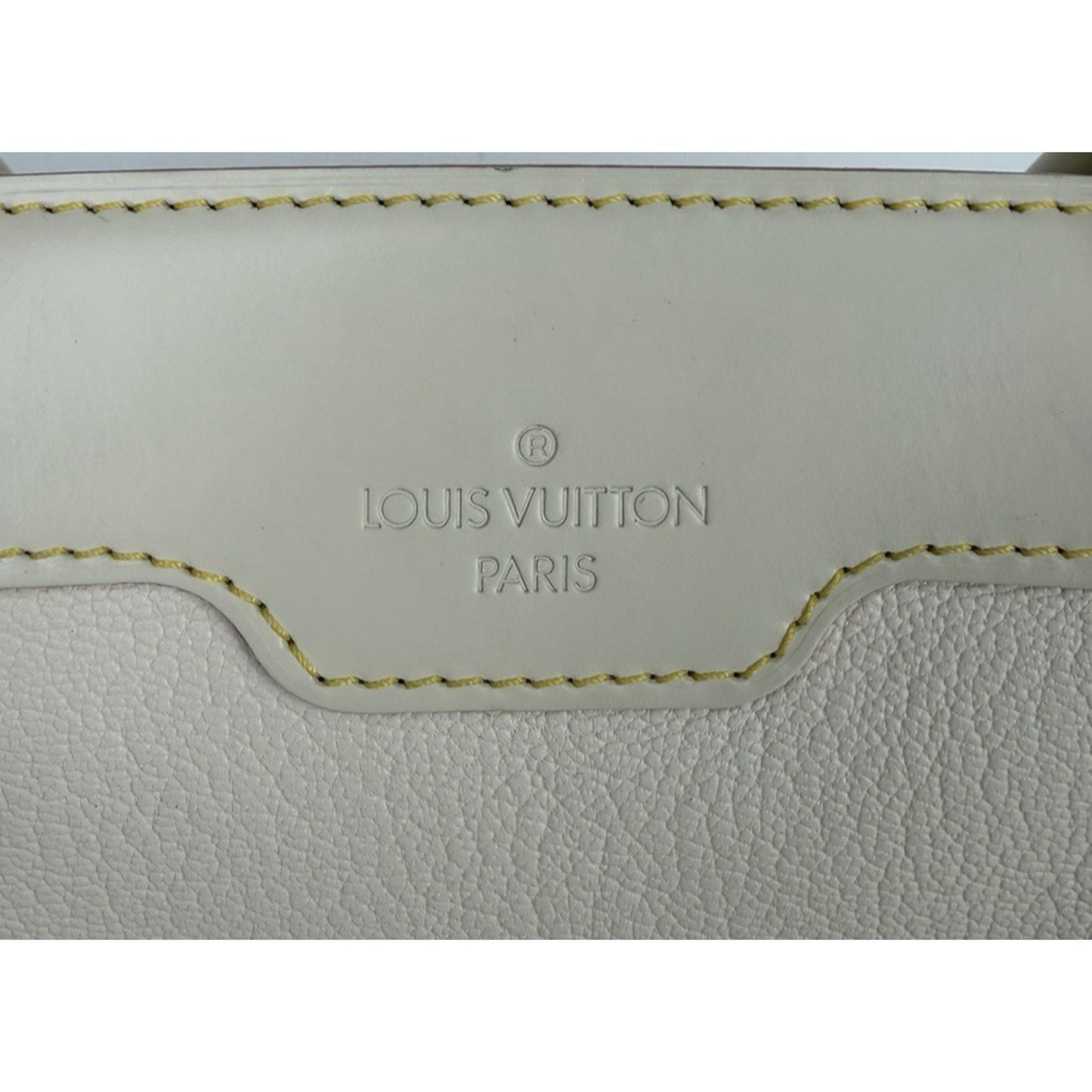Louis Vuitton Le Radieux Bag in Neutral White Goatskin Leather 2008 S