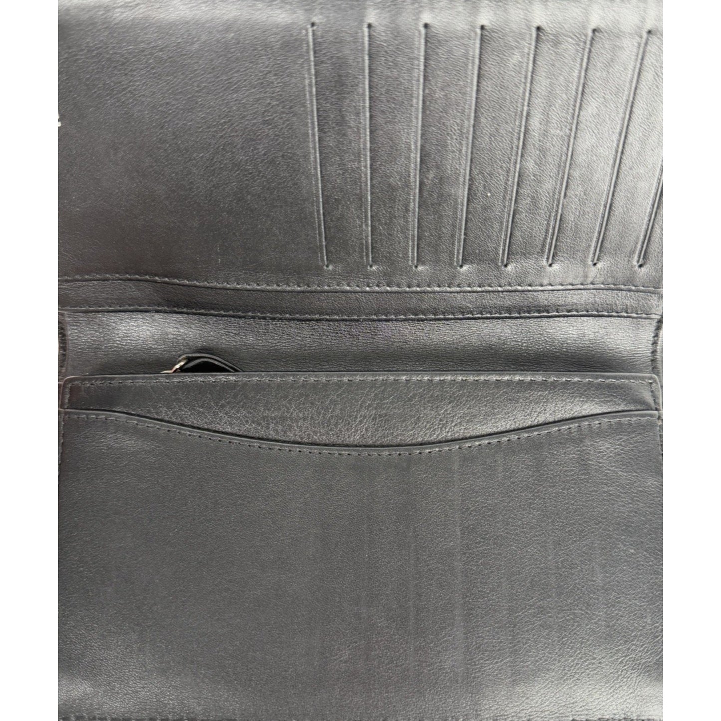 Chanel Brilliant Yen Wallet in Black Quilted Patent Leather & Sleek 2012 K2