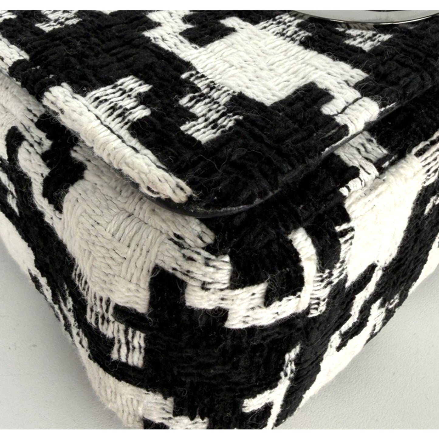 Dior Caro Small Bag in Black and White Macro Technical Canvas "CD" Clasp 2022 S