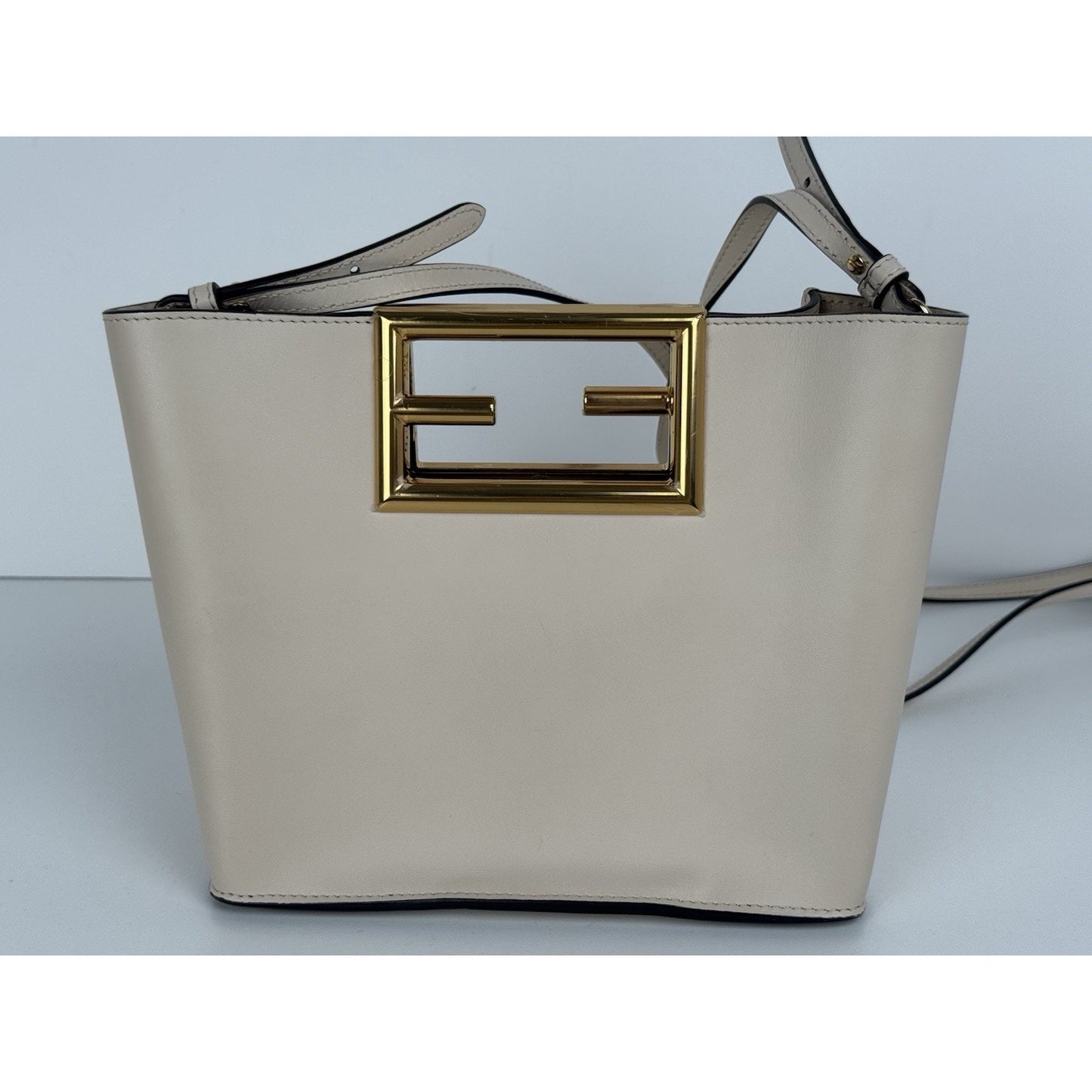 Fendi Way Small Tote Women's Crossbody Bag in Beige
