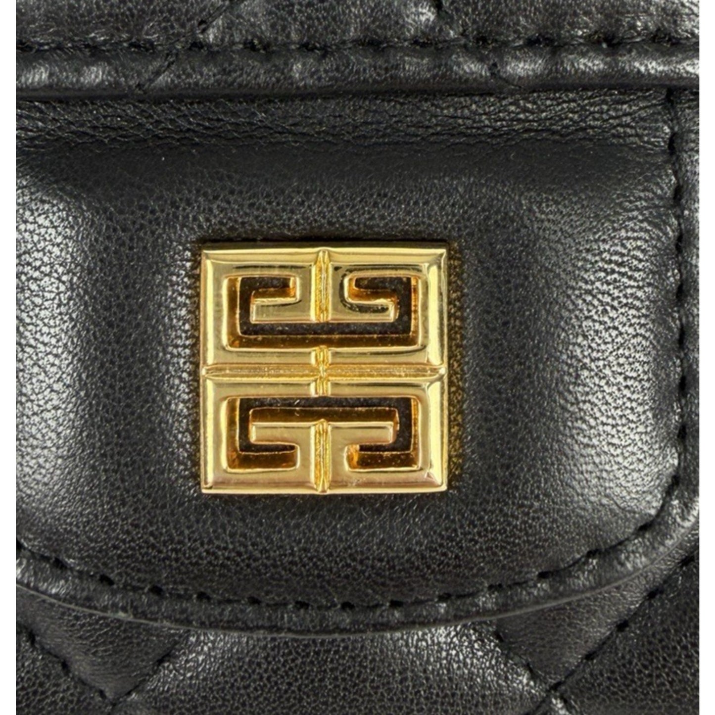 Givenchy 4G Matelasse Quilted Leather Shoulder Bag in Black with Gold HW S05