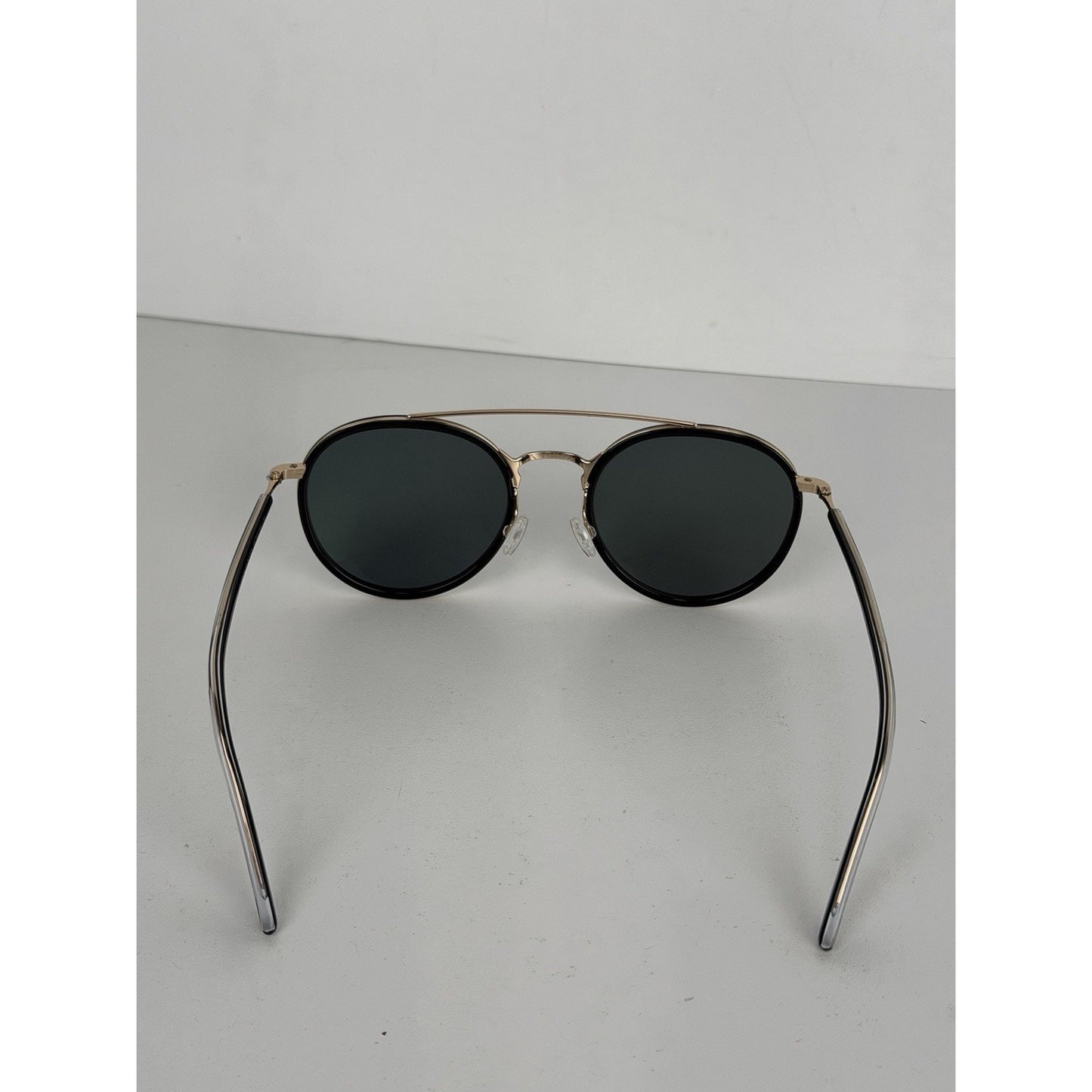 Barton Perreira Justice 56 Round Sunglasses-Frame in Black Acetate
