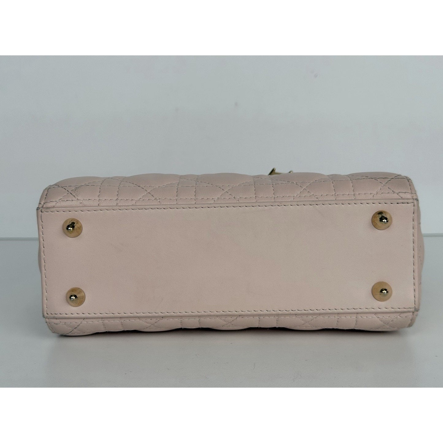 Christian Dior Small Lady Dior My ABCDior Bag in Pink Lambskin Leather 2024 D2