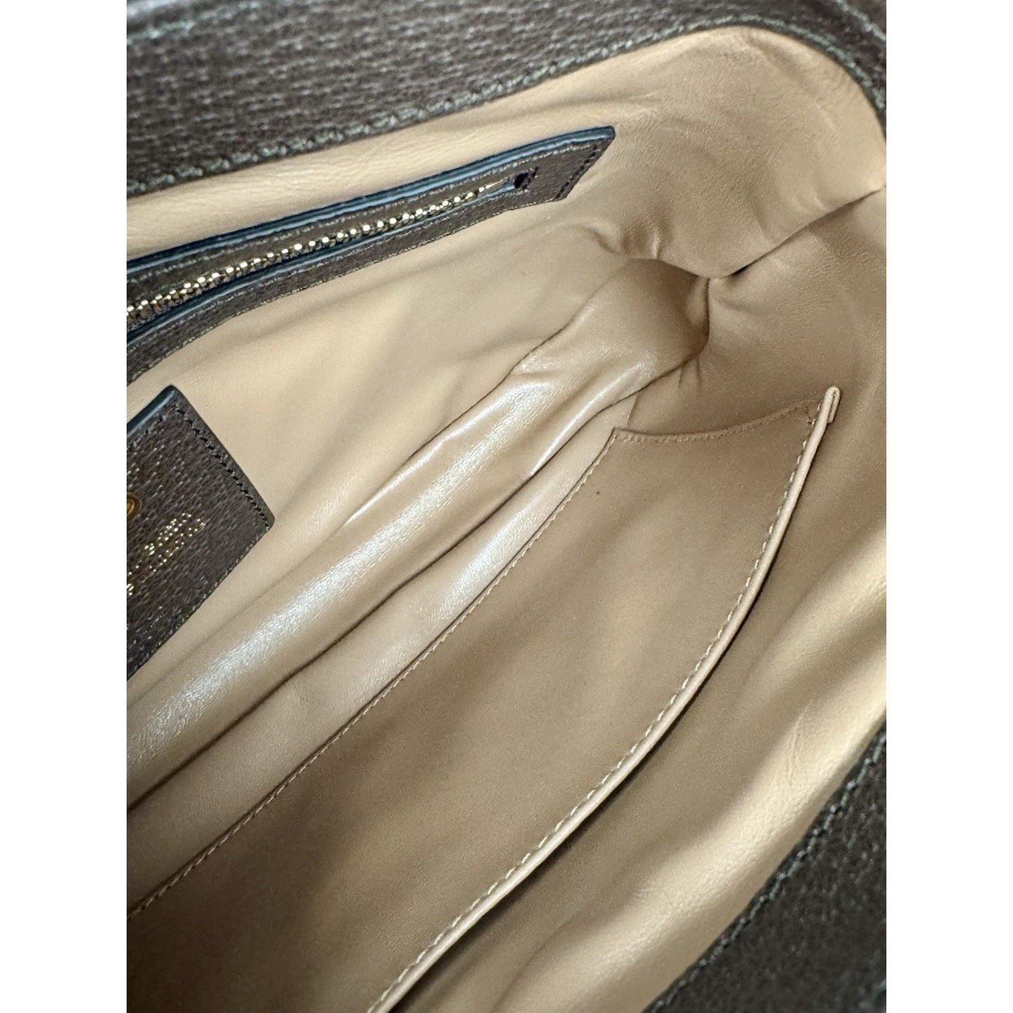 Gucci Jackie 1961 Small 100 Centennial Music Bag Canvas Leather Gold HW B-9