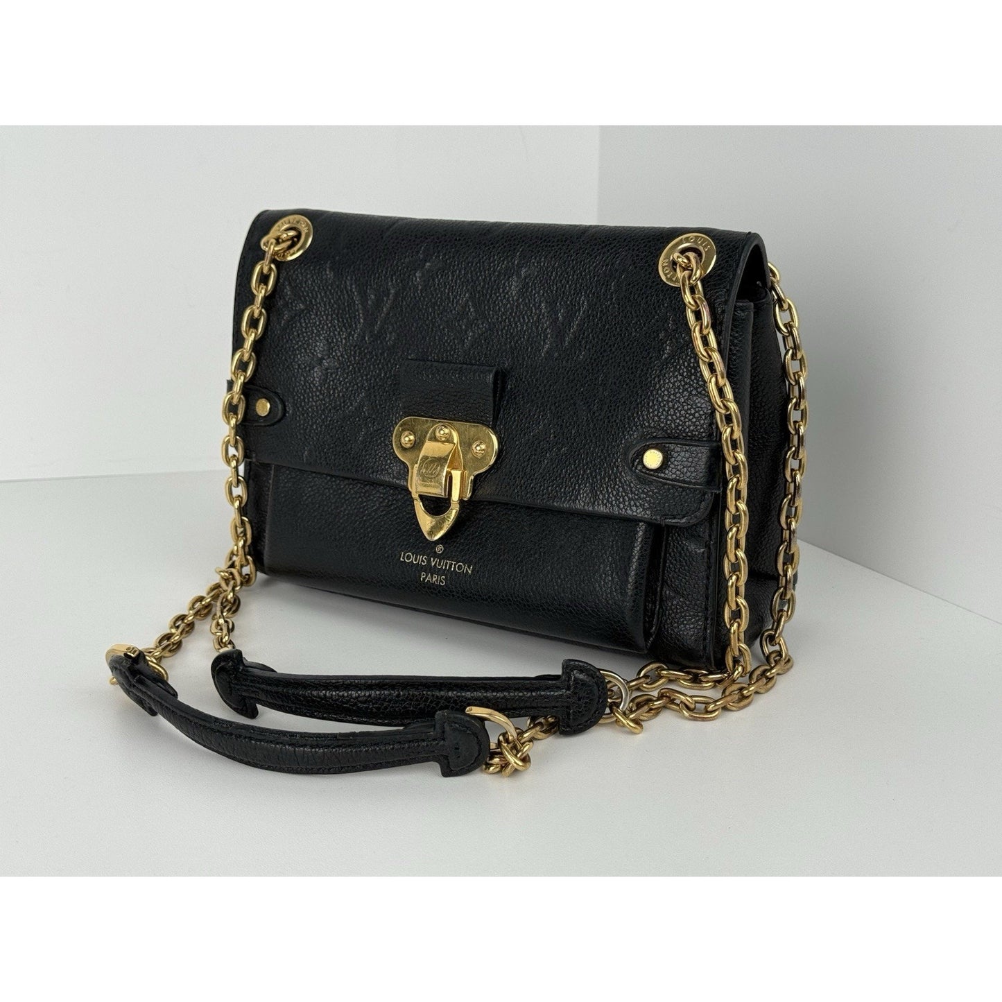 Louis Vuitton Vavin Shoulder Bag BB Black Empriente Leather