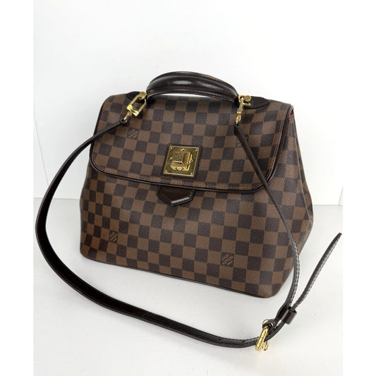 Louis Vuitton Bergamo MM Bag in Damier Ebene Coated Canvas 2012 E-6