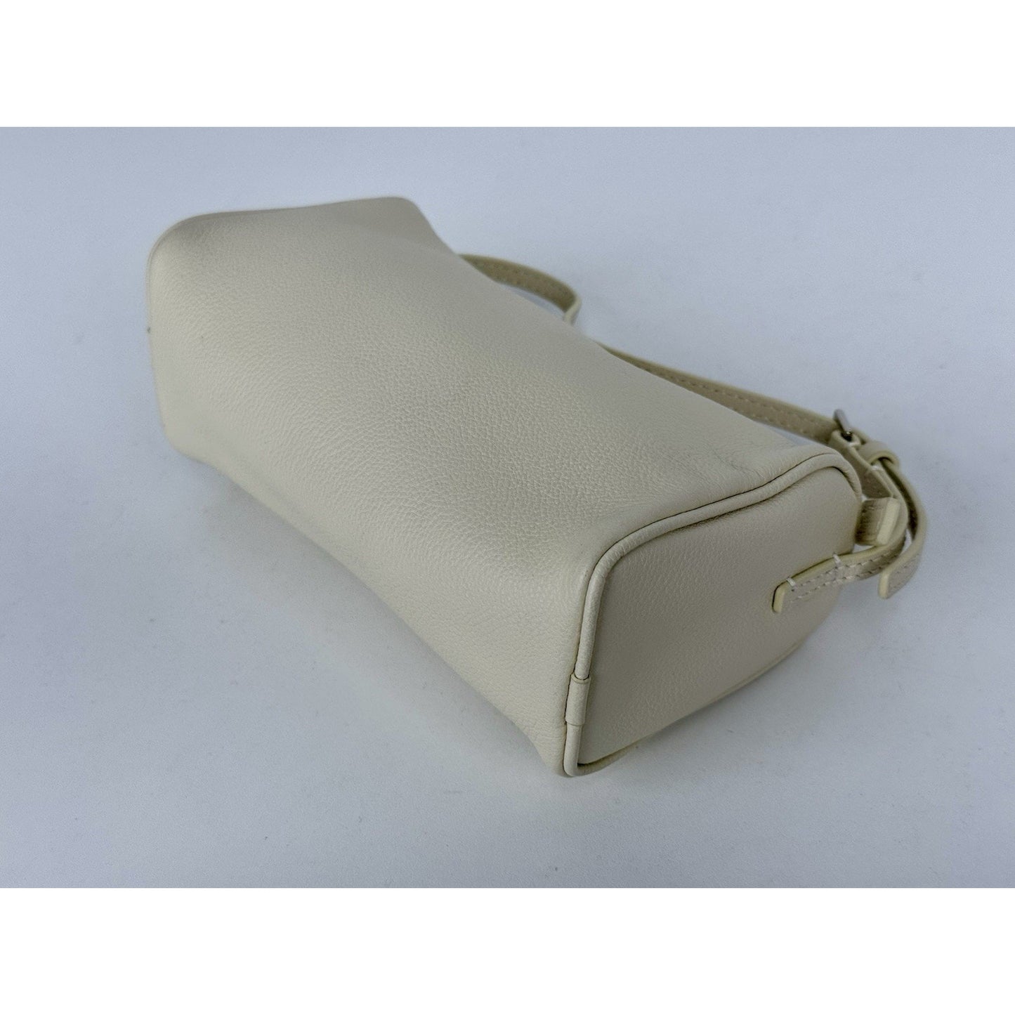 The Row 90s Bag White Leather Silver Hardware