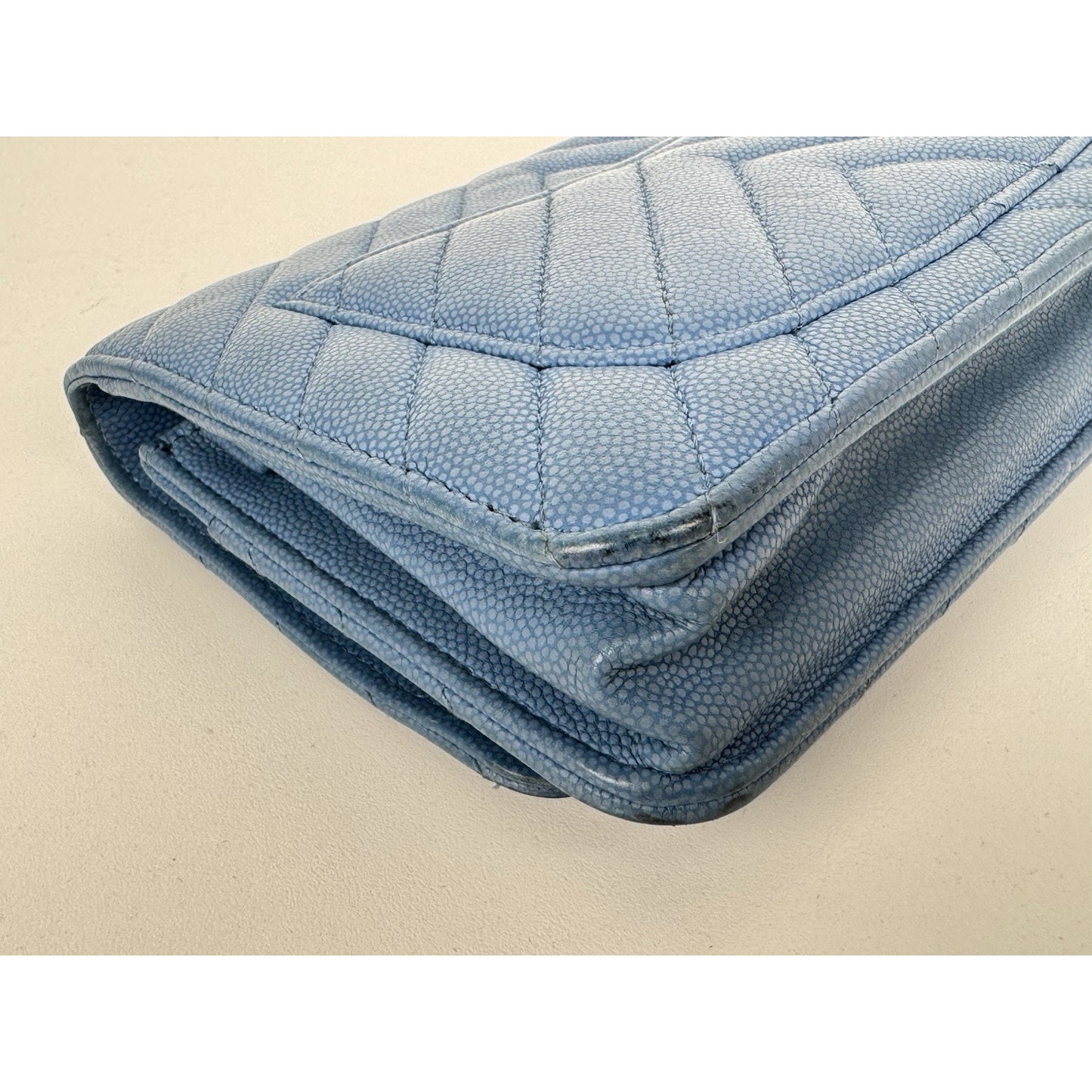 Chanel Wallet on Chain Chevron Caviar Leather B-6