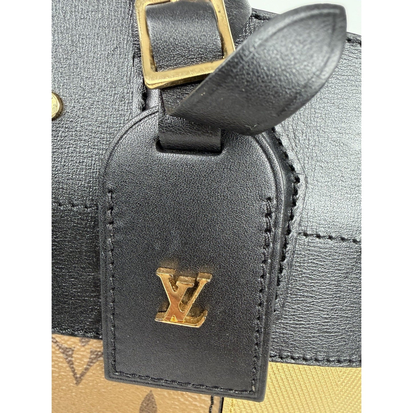 Louis Vuitton Night Light City Steamer MM Handbag in Black/Brown/Gold 2017 S