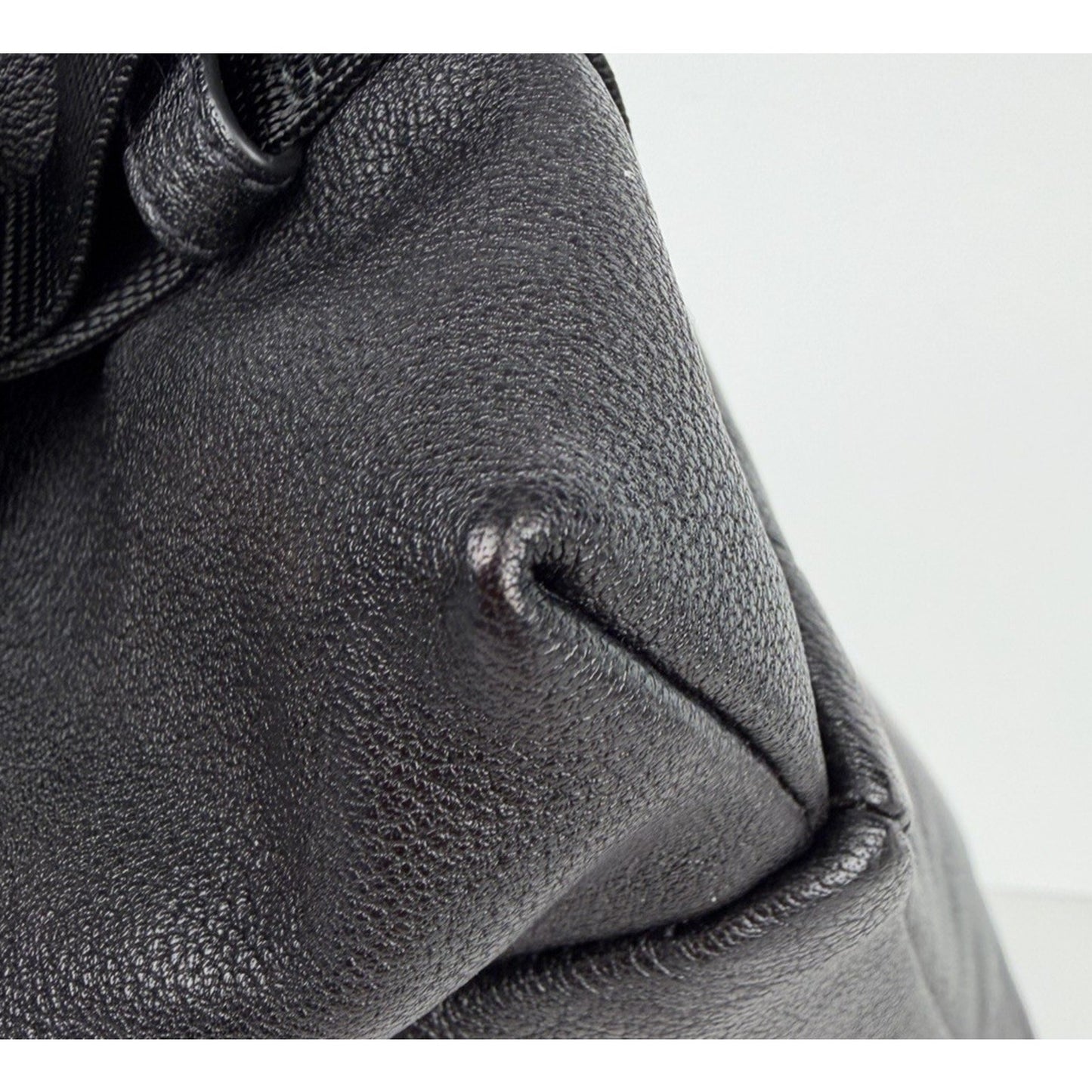 Prada Explore Leather Zip Messenger Bag in Black for Man Silver-Tone Hardware E4