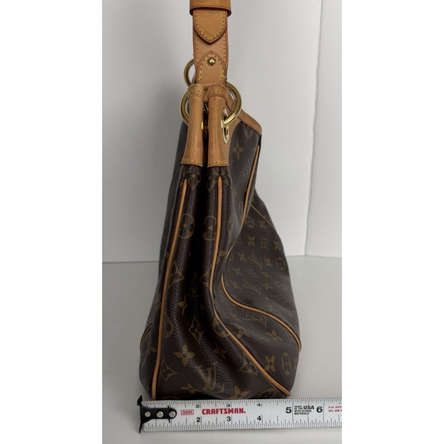 Louis Vuitton Monogram Galliera PM Hobo Bag in Brown Canvas S08