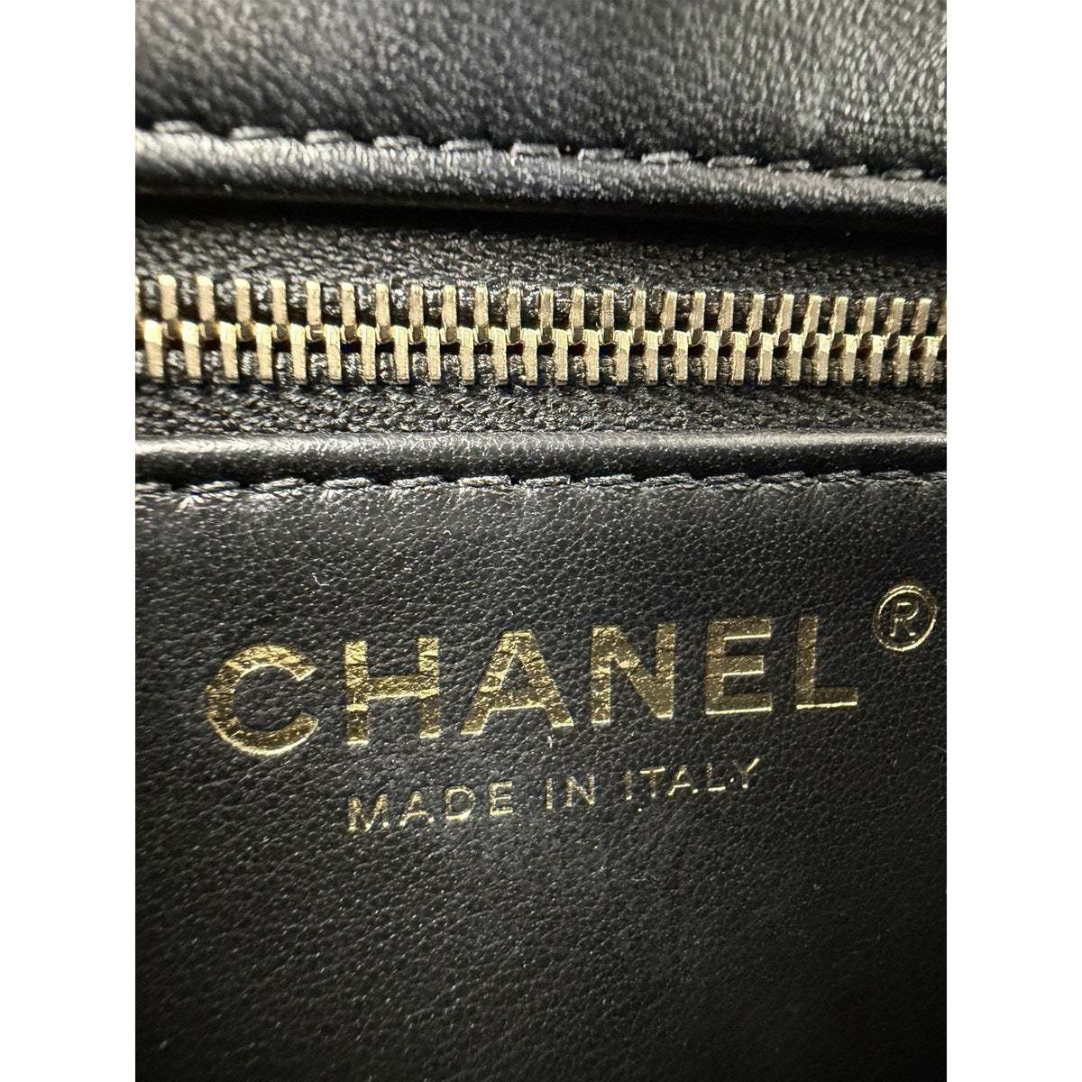 Chanel Trendy CC Small Flap Bag Black Quilted Lambskin Leather Microchipped F5