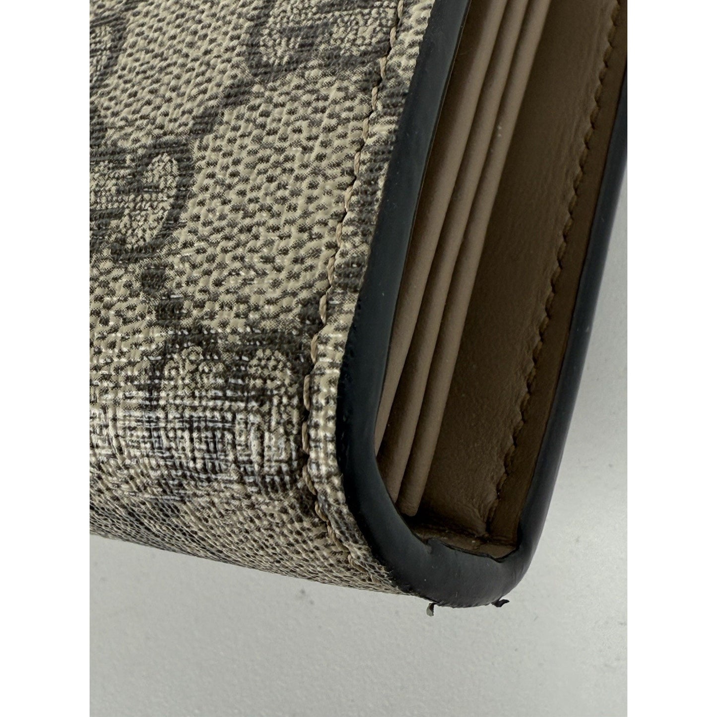 GUCCI Dionysus Supreme Canvas Wallet on Chain Crossbody Bag in Beige/Ebony