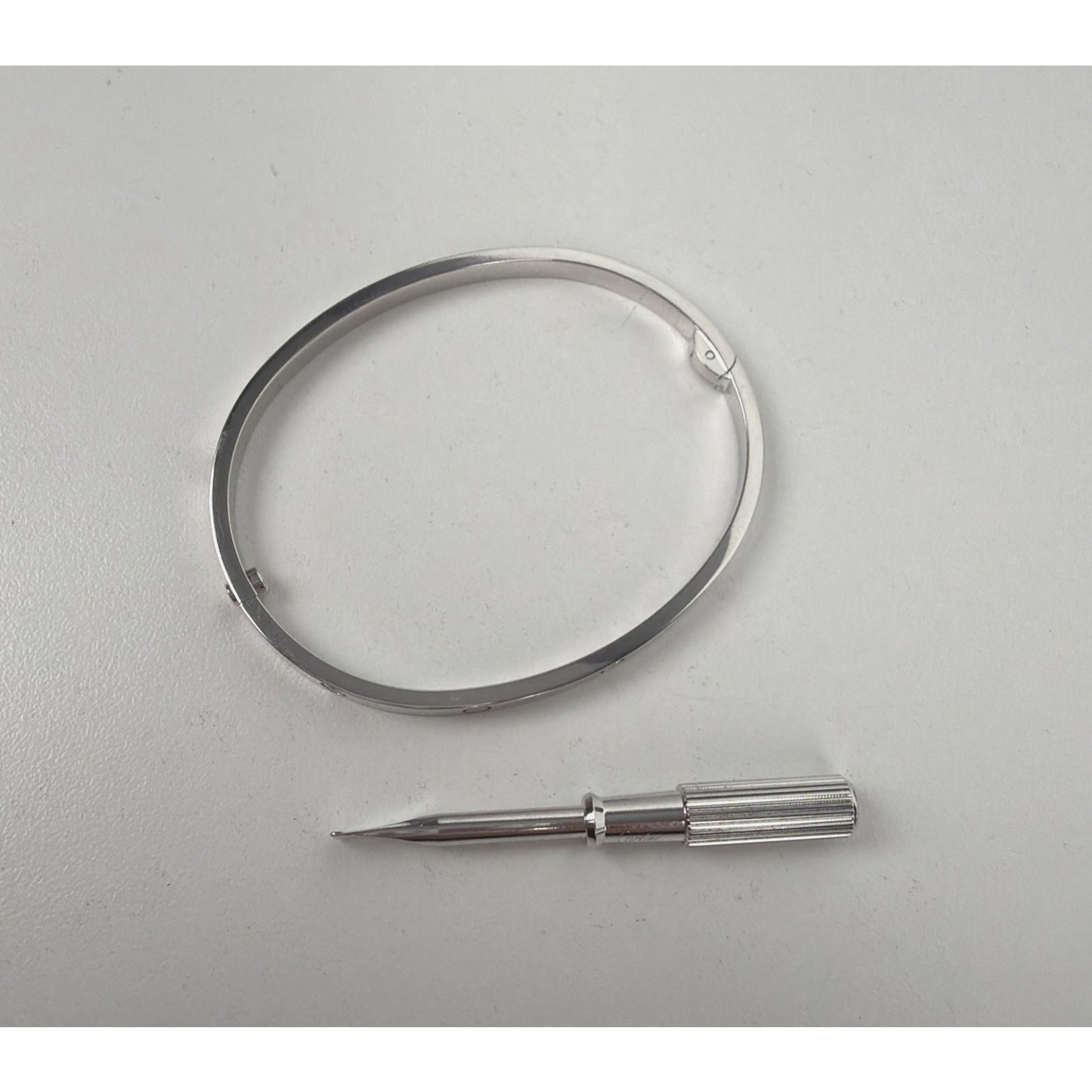 Cartier Love Bracelet Small Model in 18k White Gold with Diamonds