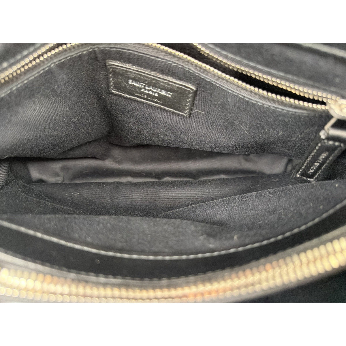 Saint Laurent Medium Loulou Matelasse Leather Shoulder Bag in Black C-5