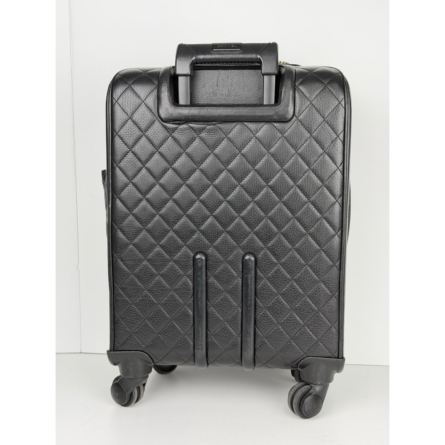 Chanel Quilted Coco Case Trolley in Black Leather