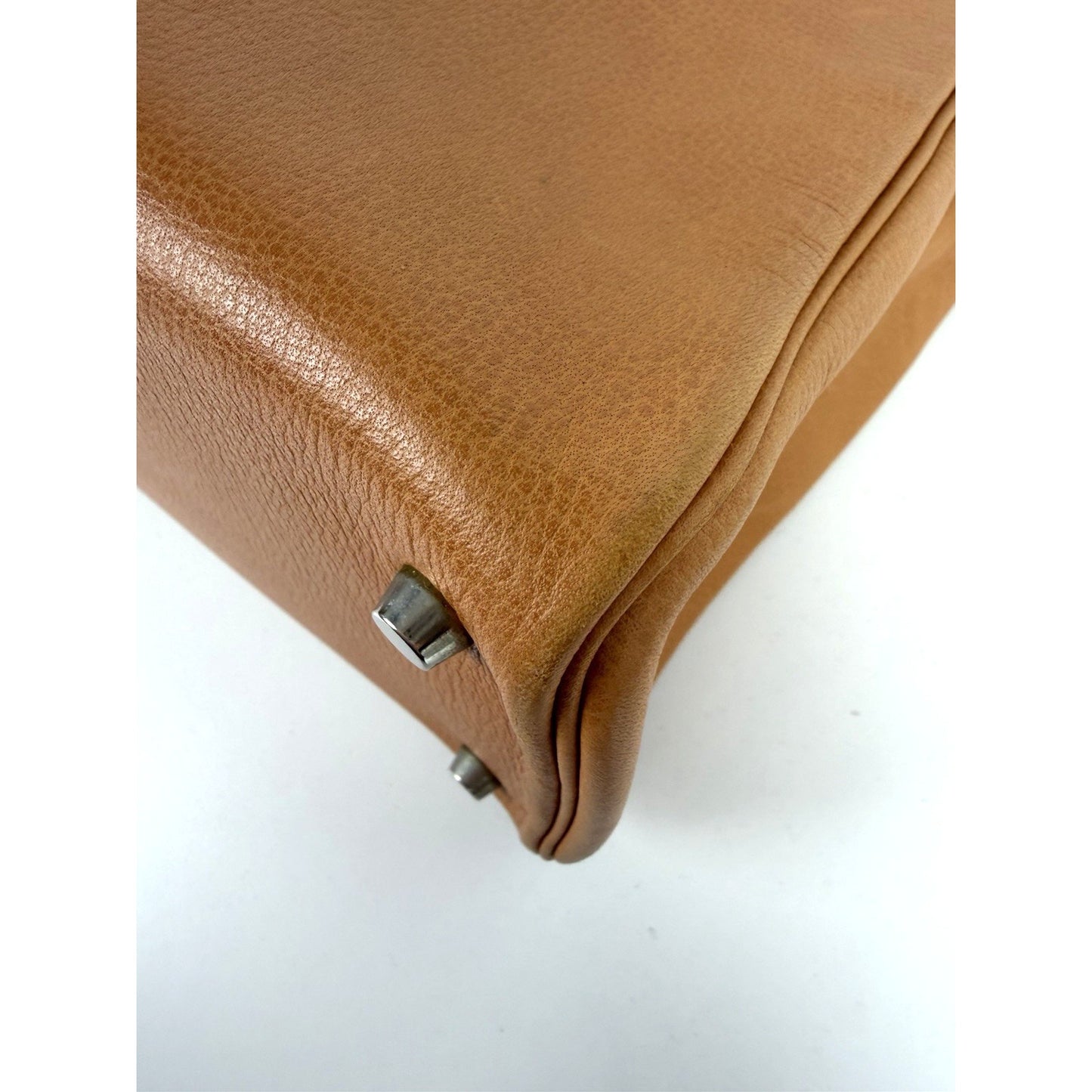 Hermes Cabana Tote Bag Vintage in Gold-Brown Leather 2004 B-2