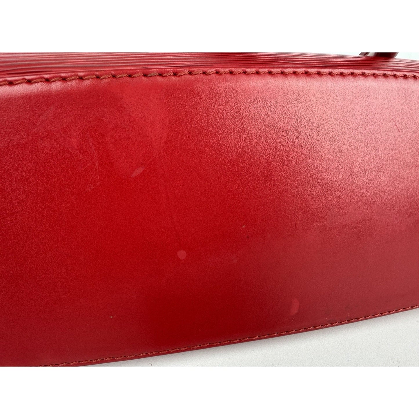 Louis Vuitton Jasmin Top Handle Bag Vintage Castilian Red Epi Leather 1998 S-10