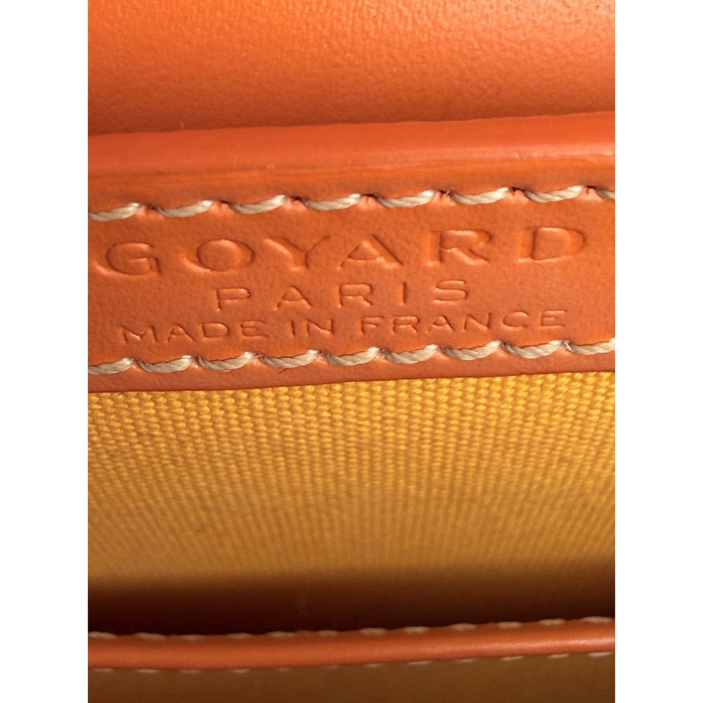 Goyard Goyardine Structure Mini Saigon Handbag Orange Coated Canvas&Leather D1