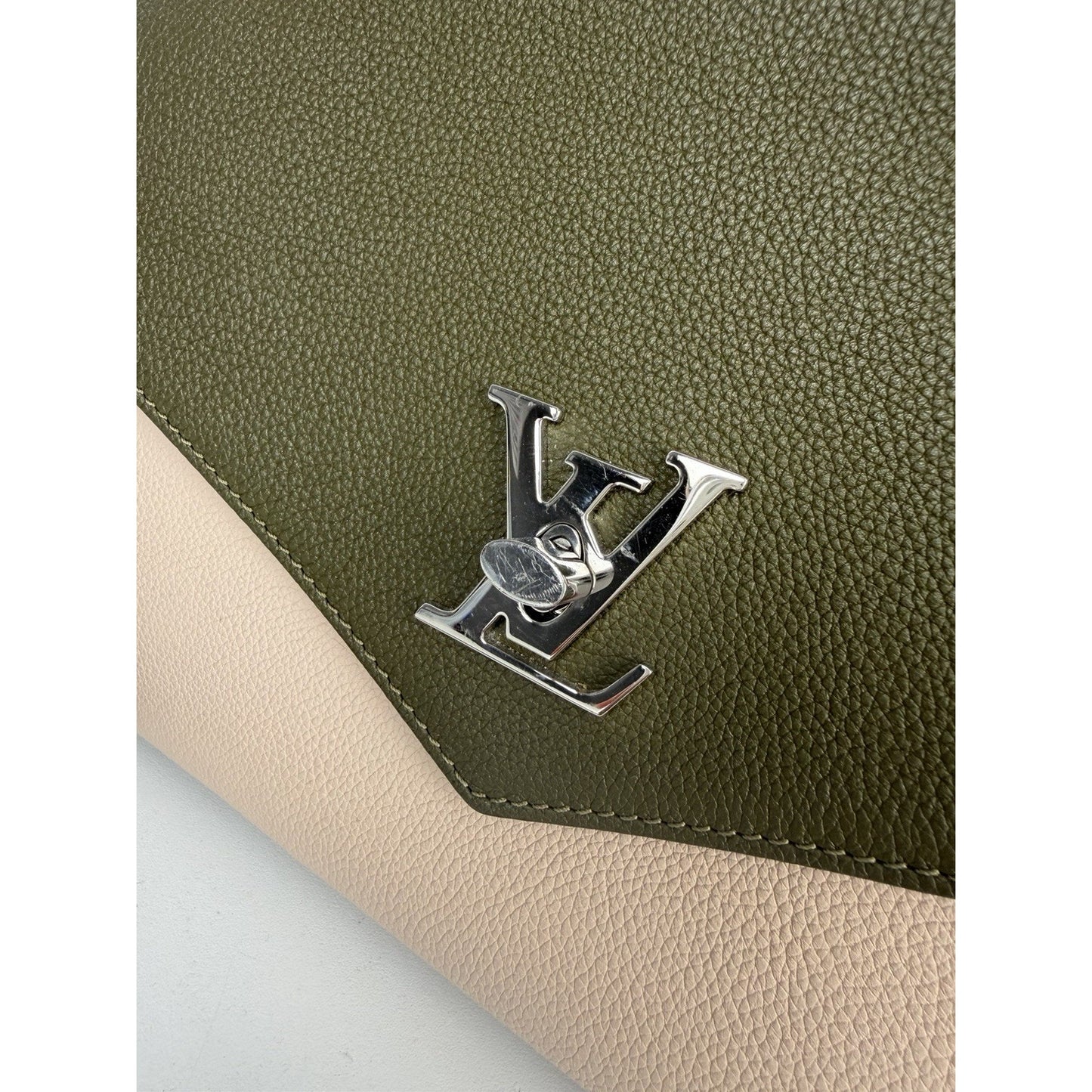 Louis Vuitton Mylockme Satchel Bag MM in Colorblock Leather NFC D-8