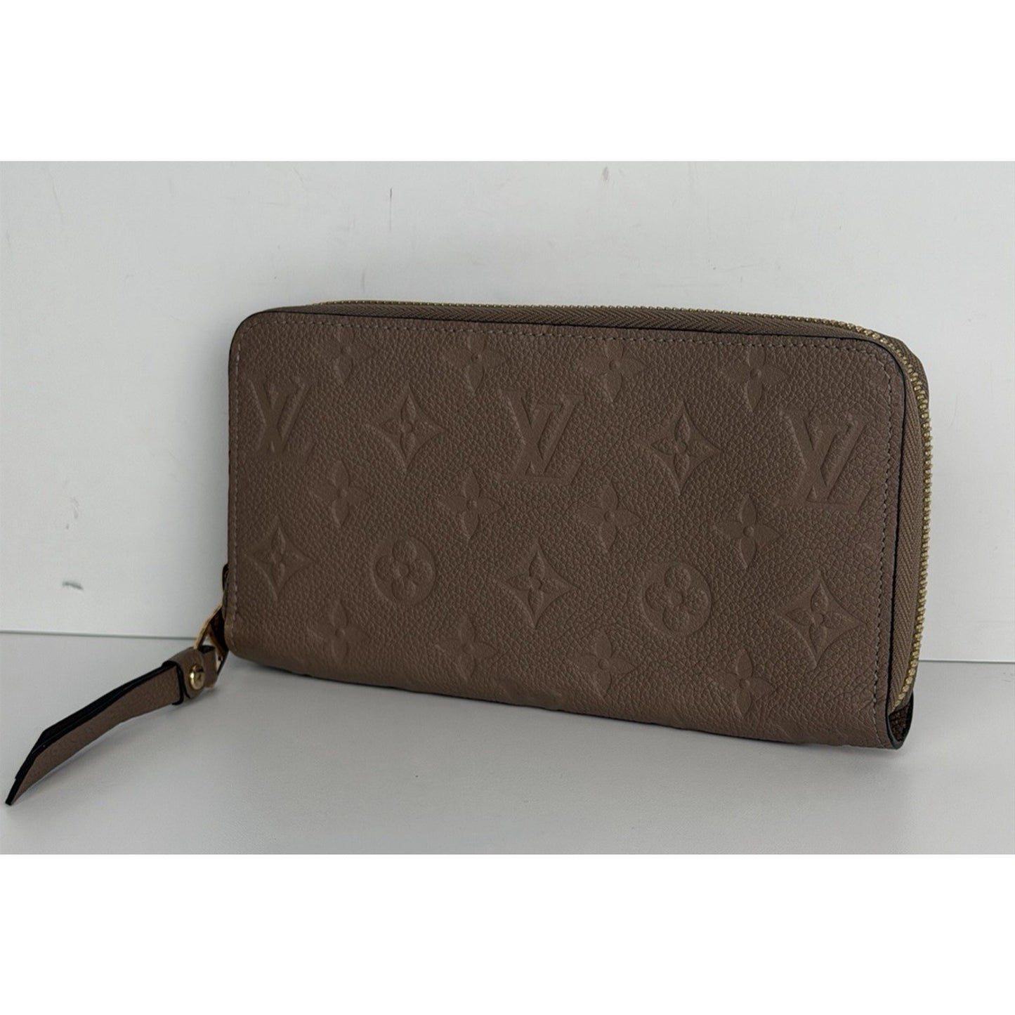 Louis Vuutton Zippy Wallet Beige Empreinte Leather & Monogram Pattern 2017 K1