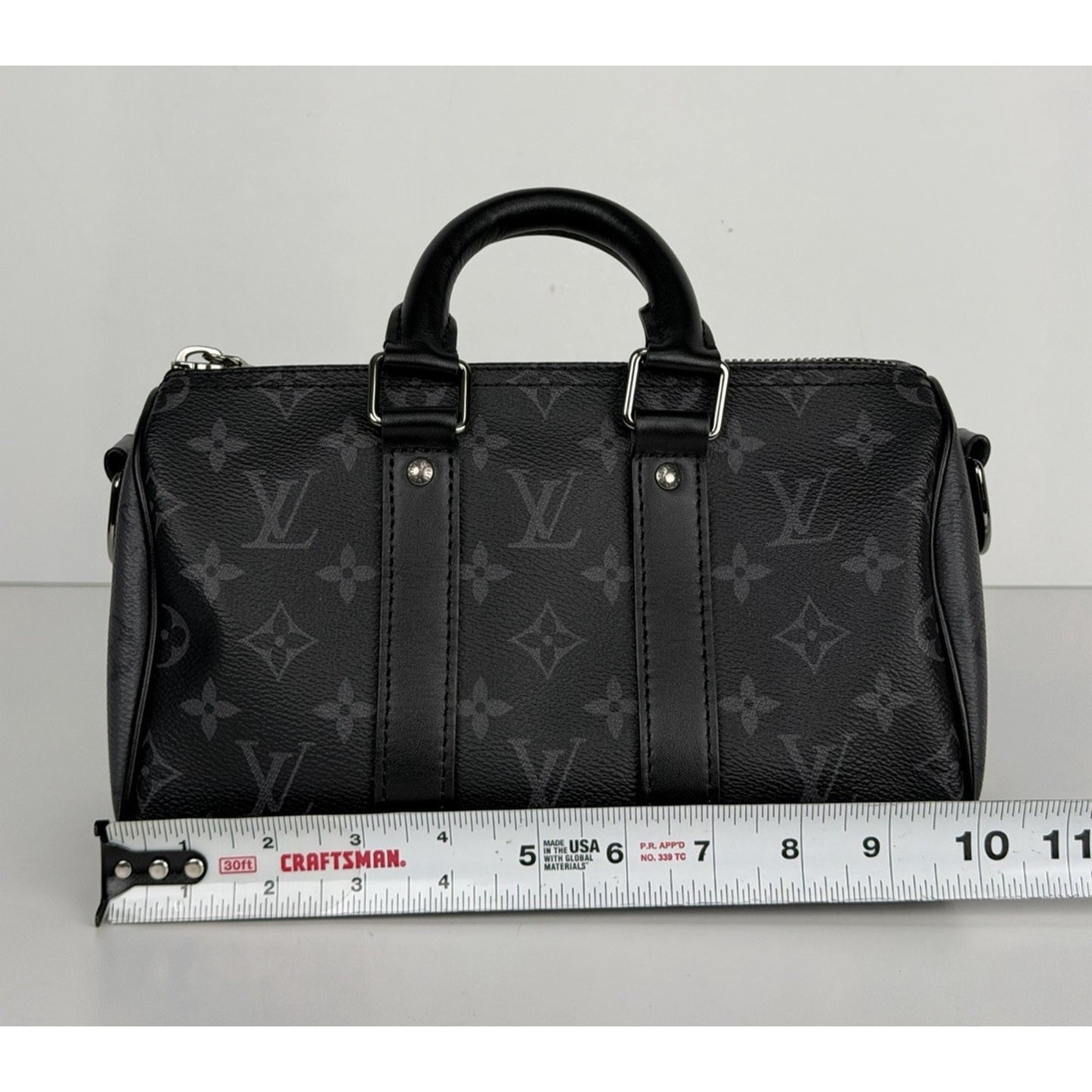 Louis Vuitton Keepall Bandouliere 25 Monogram Eclipse Reverse Coated Canvas F2